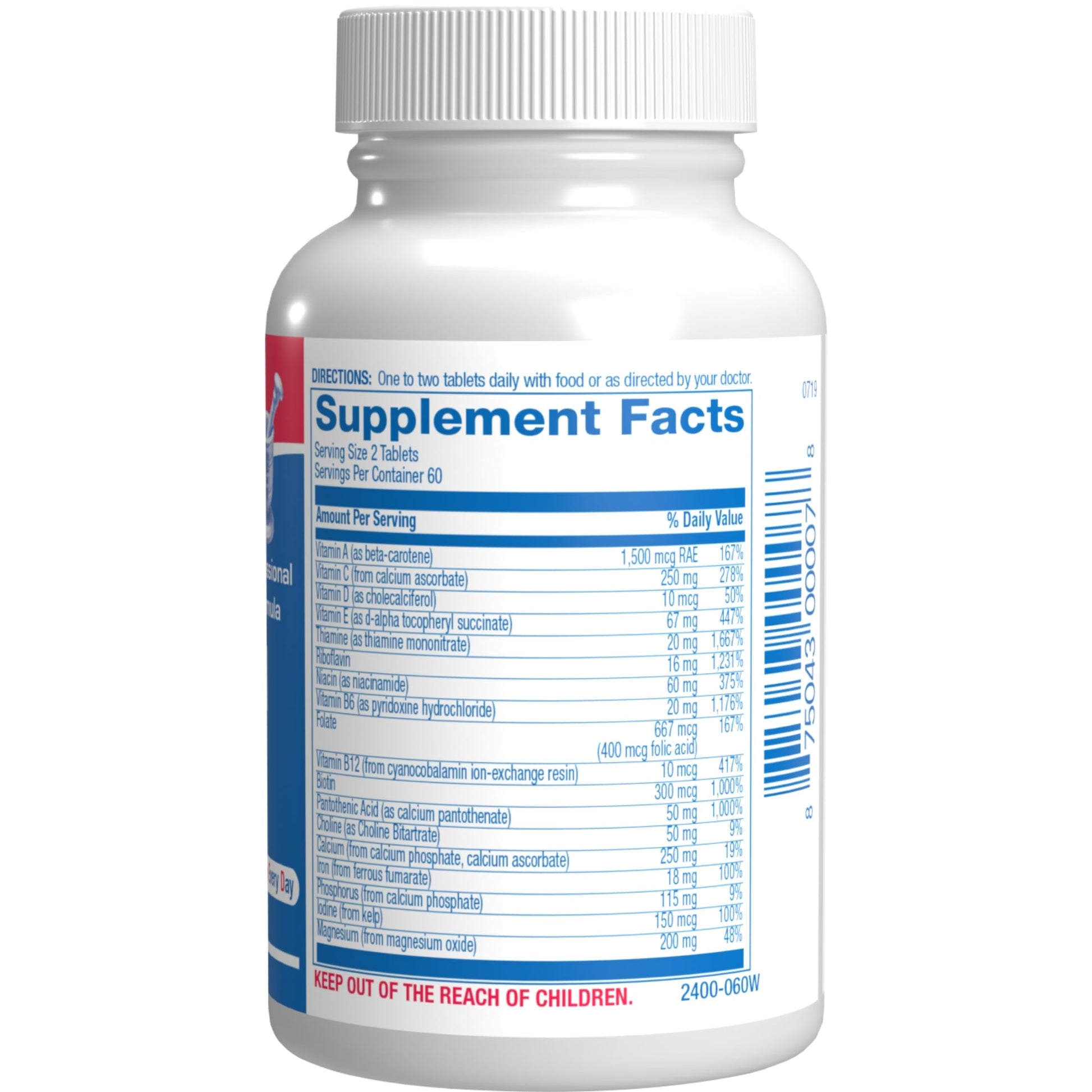 30-In-1 Adult Multivitamin with Iron - Antioxidant Rich Over 50 Multivitamin for Women and Men with Vitamins A C D E B Complex Zinc Magnesium Myo Inositol Citrus Bioflavonoids & More - 1 Month Supply Anabolic Laboratories uk supplements