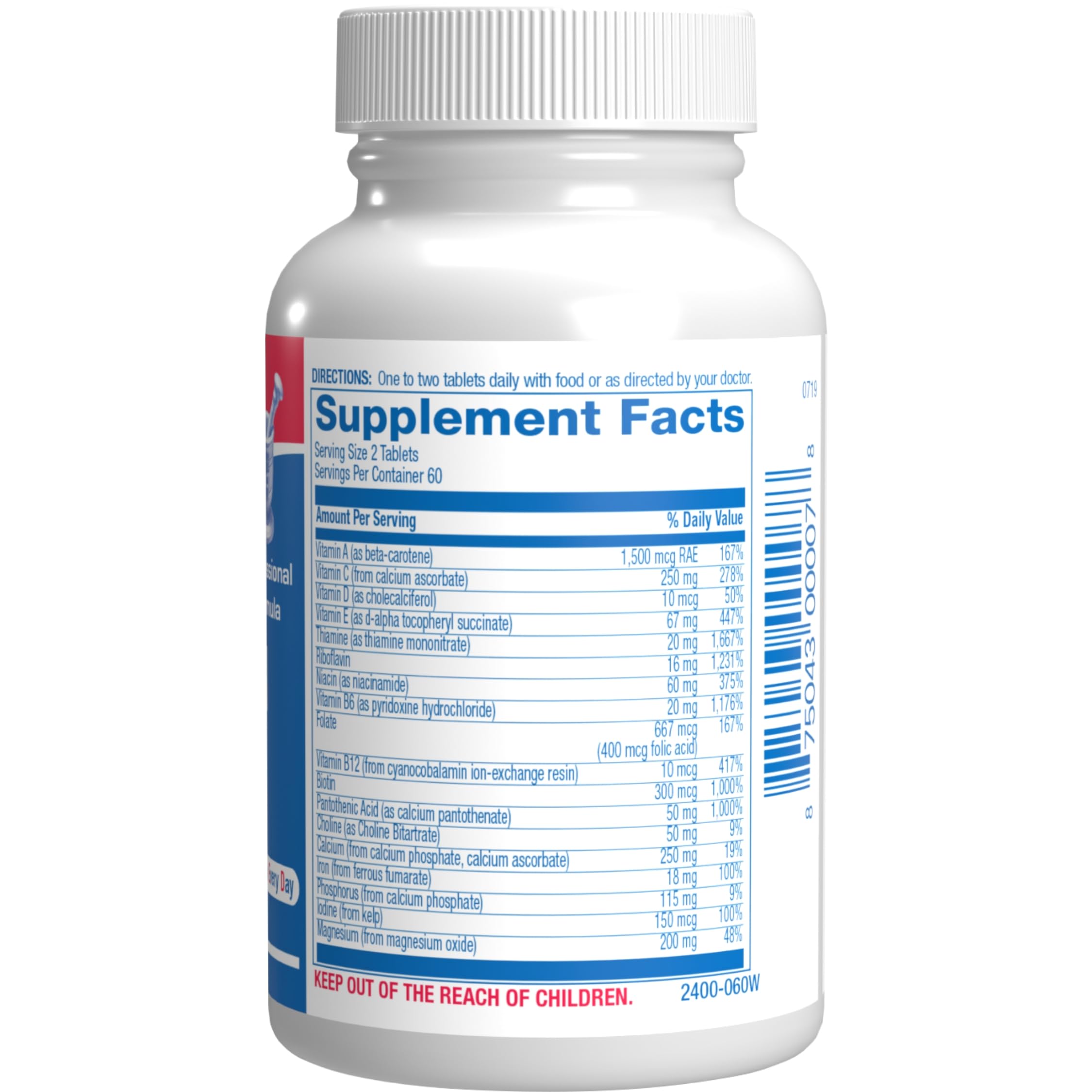 30-In-1 Adult Multivitamin with Iron - Antioxidant Rich Over 50 Multivitamin for Women and Men with Vitamins A C D E B Complex Zinc Magnesium Myo Inositol Citrus Bioflavonoids & More - 1 Month Supply Anabolic Laboratories uk supplements