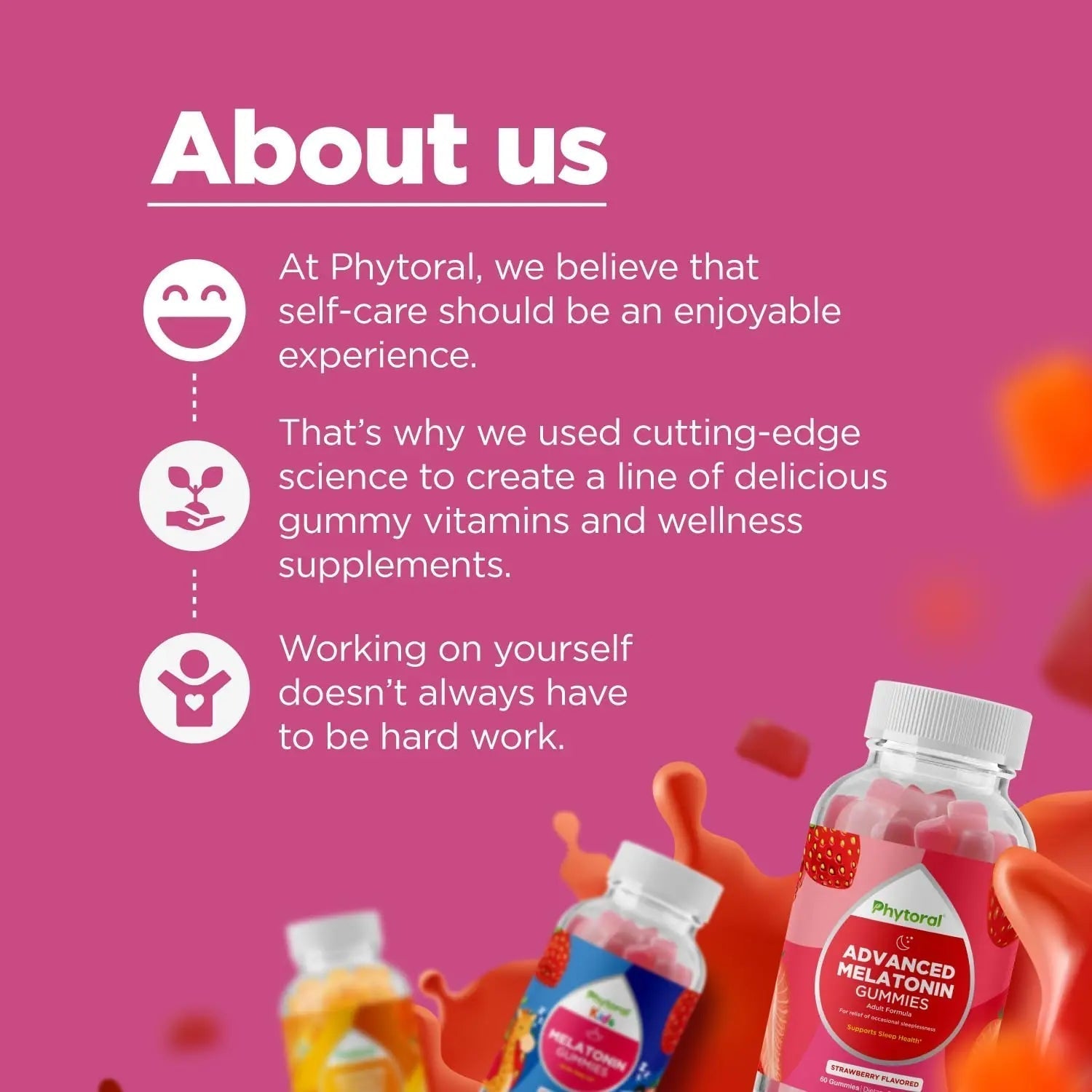 Natural Multivitamin Iron Gummies for Adults - Adult Gummy Vitamins with Iron and Energy Boost B Complex Vitamins Phytoral uk supplements
