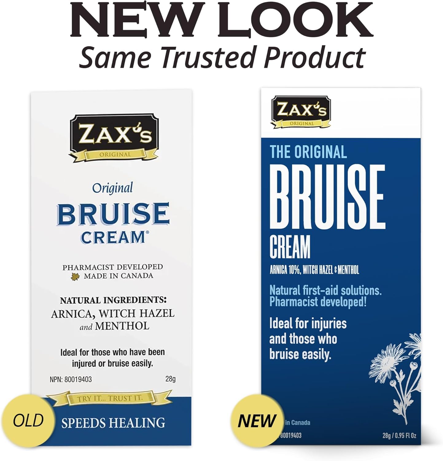 ZAX'S ORIGINAL Bruise Cream - Arnica and Witch Hazel Blend, Gentle on Skin, Plant-Based Ingredients for Skin Care - 28g ZAX'S ORIGINAL uk supplements