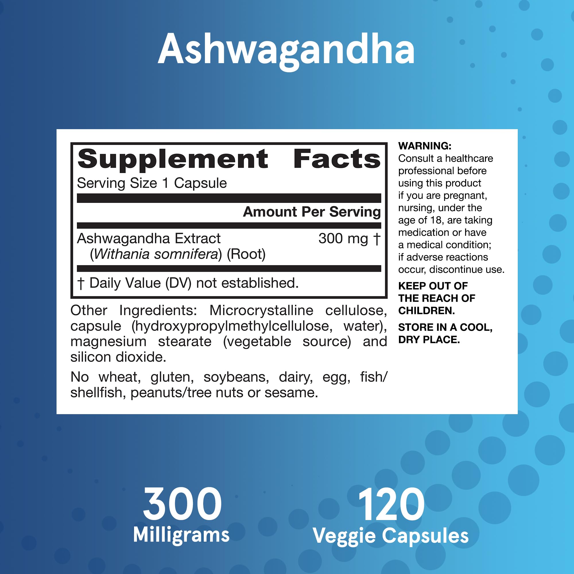 Jarrow Formulas Ashwagandha Capsules, 300 mg Supplement Supports Normalized Resistance to Mental and Physical Stress, 120 Veggie Capsules, 60 Day Supply Jarrow Formulas uk supplements