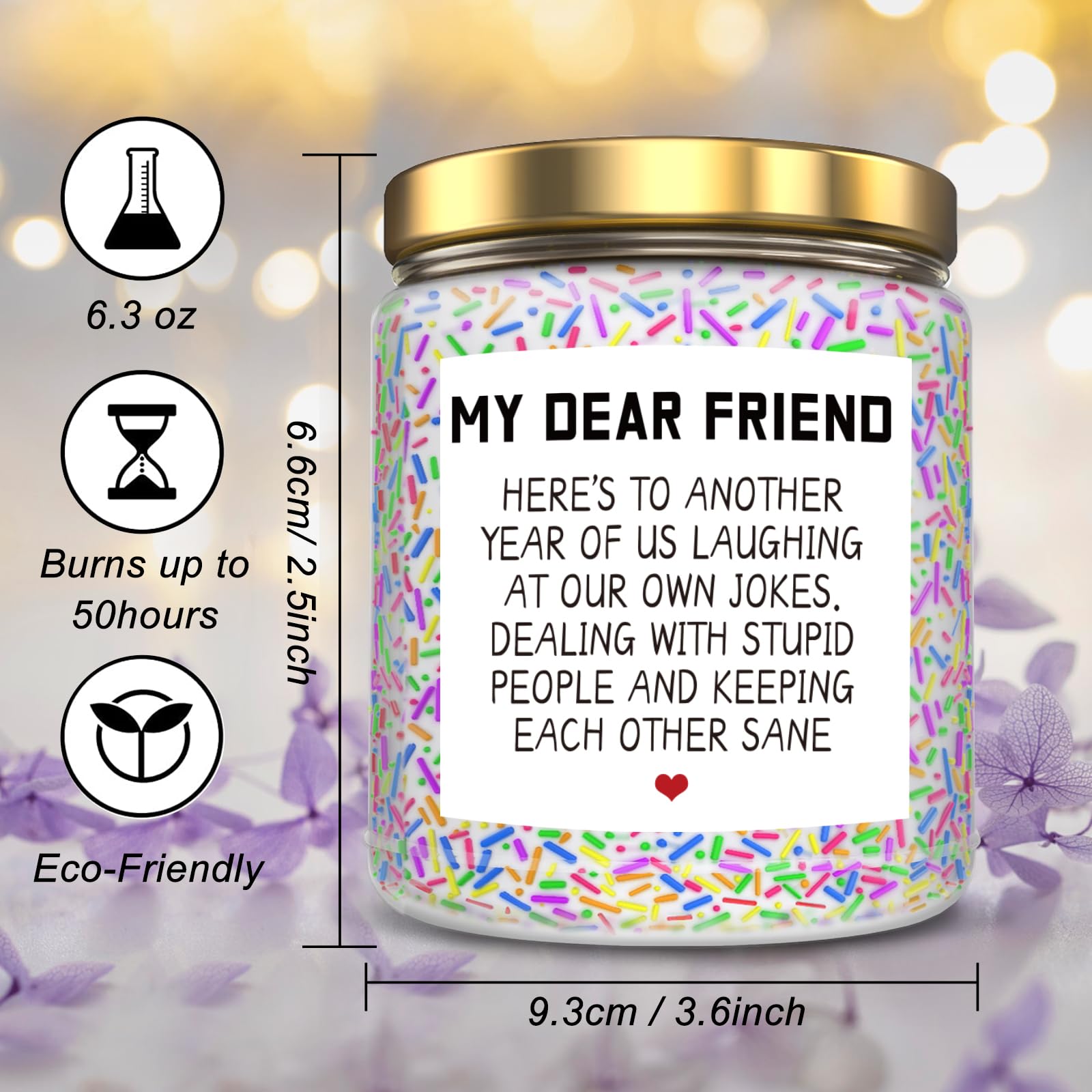 Birthday Gifts for Women, Happy Birthday Candle, Sister Birthday Gifts Ideas LOTICONA uk supplements
