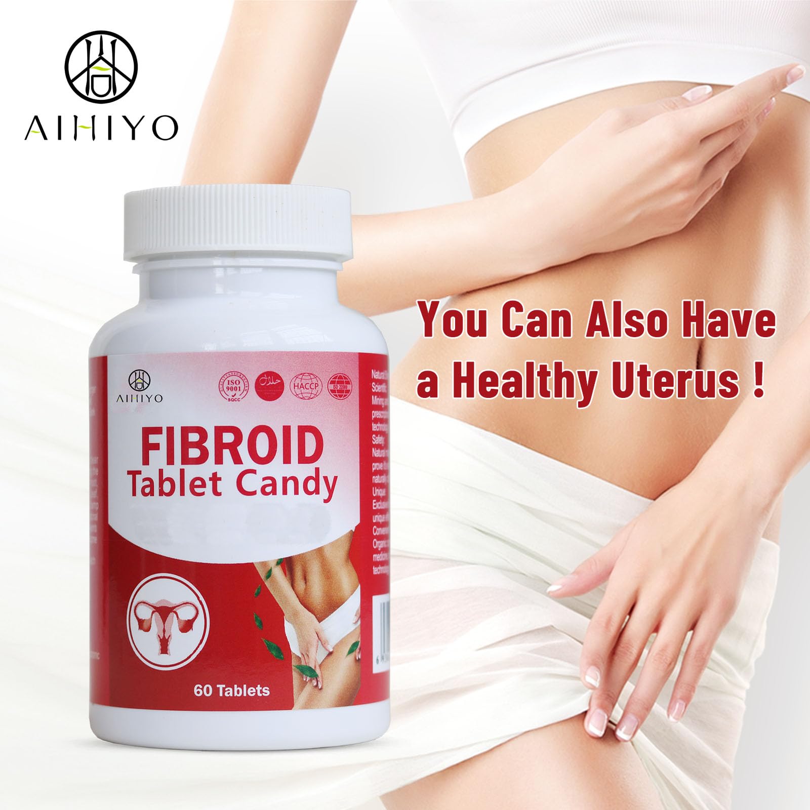 AIHIYO Herbal Tablets for Women's Wellness, 1000mg Pill Supplement, Supports Menstrual Comfort & Hormonal Balance, 60 Tablets AIHIYO uk supplements