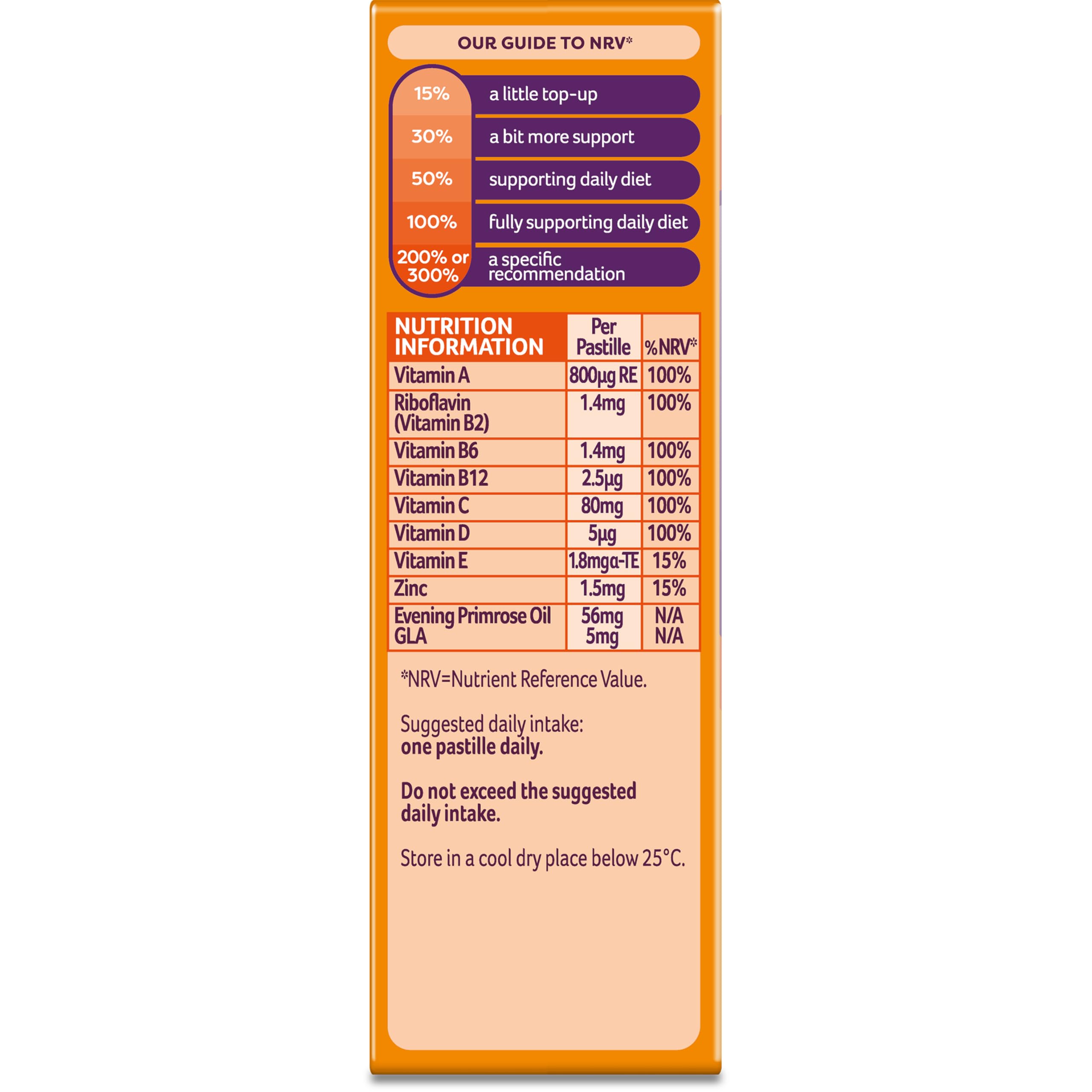 Bassetts Vitamins 12-18 EPO Orange & Passion Fruit 30's, 94.2 g, Orange and passionfruit Bassetts Vitamins uk supplements