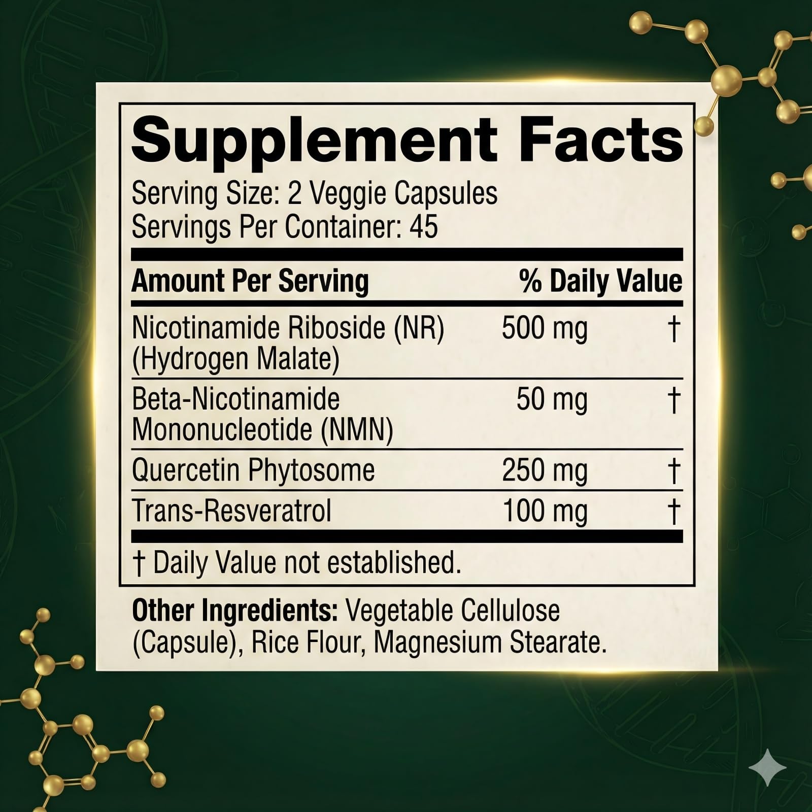 Auivty Liposomal NAD+ NMN Supplement with COQ10, Nicotinamide Riboside, Trans-Resveratrol, 900mg, 90 Veggie Capsules Auivty uk supplements