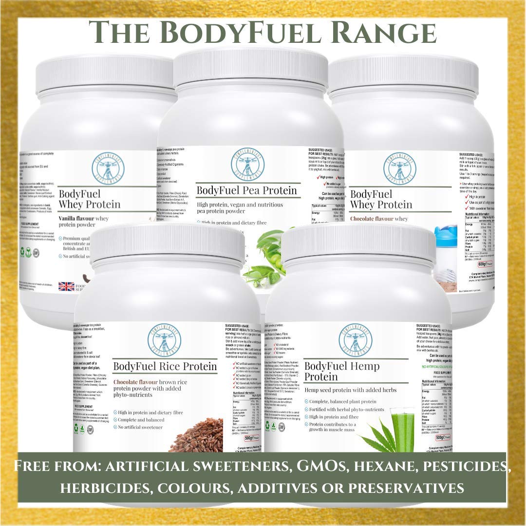 Complementary Supplements - BodyFuel Hypoallergenic Pea Protein Isolate Powder Plus Phytonutrients Complementary Supplements uk supplements