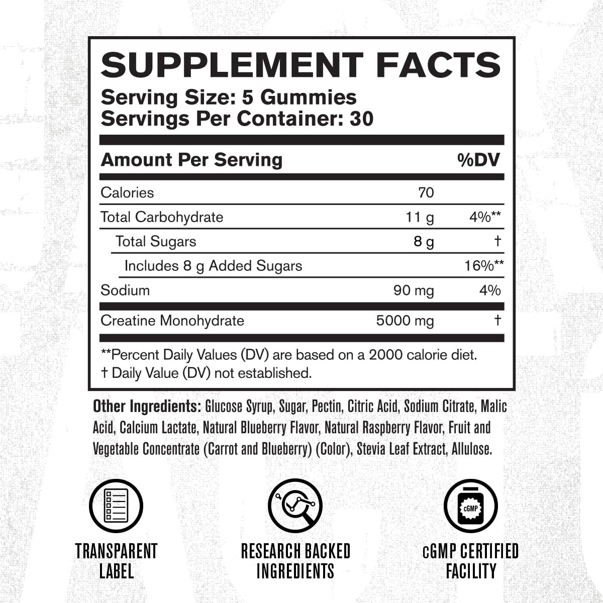 Jacked Factory Creatine Gummies 5g Daily Dose (1g per Gummy) - Creatine Gummy for Men and Women, Vegan-Friendly, Travel-Friendly, Third-Party Tested - 150 Gummies, Blue Raspberry Jacked Factory uk supplements