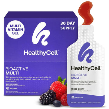 Healthycell Bioactive Daily Liquid Multivitamin for Men & Women – 20+ Essential Vitamins, Minerals & Antioxidants for Brain Healthycell uk supplements