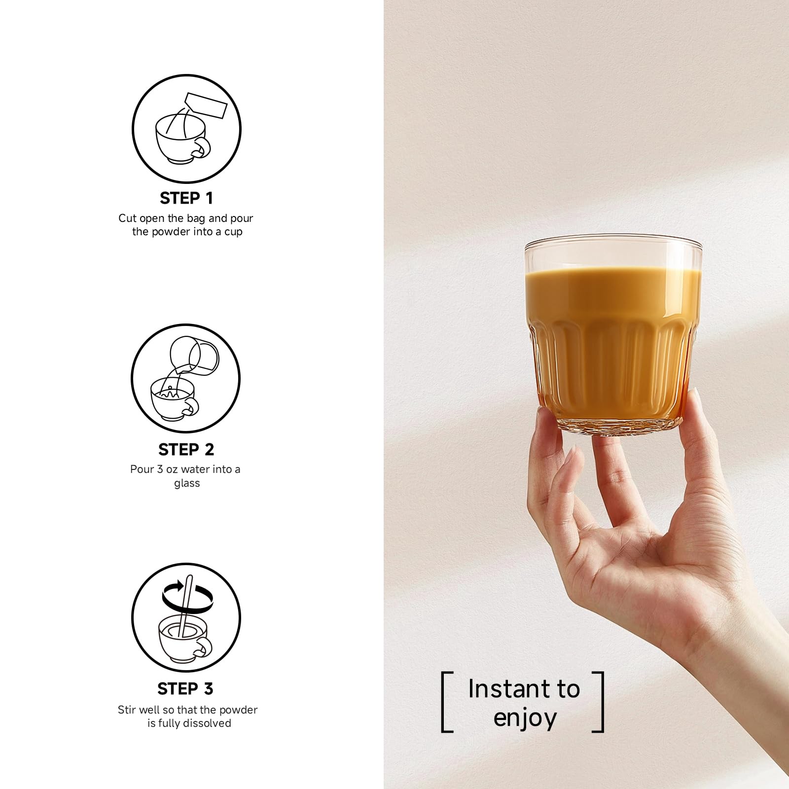 Collagen Peptide Milk Coffee - Rich in Premium Marine Fish Collagen Peptides, Multivitamins (B6/B12/C/E) and Prebiotics, Instant Milk Coffee with Creamer for Skin, Antioxidant, Aging and Gut Health 9 YOUNG-BASIC uk supplements