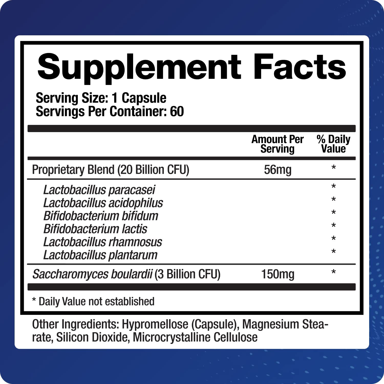 BioMatrix Saccharomyces boulardii Probiotic Supplement w/L. paracasei, L. rhamnosus, Bifidobacterium, Acidophilus – Prebiotic Complement – Temp-Stable, 30-60 Day Supply BioMatrix uk supplements