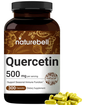 NatureBell Quercetin 500mg Per Serving | 300 Capsules, Ultra Strength Quercetin NatureBell uk supplements