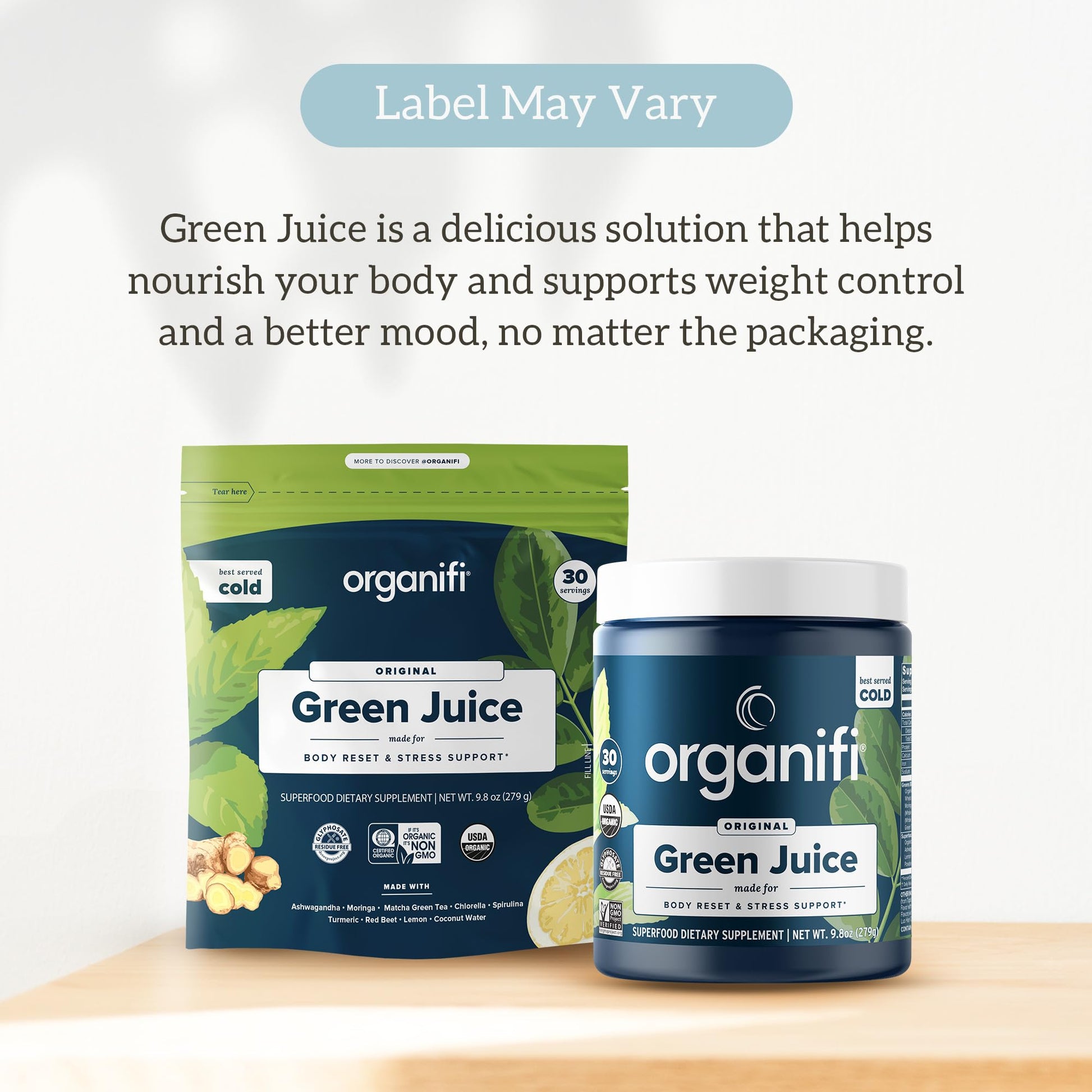 Organifi Green Juice - Powder Supplement with Organic Spirulina, Ashwagandha Organifi uk supplements