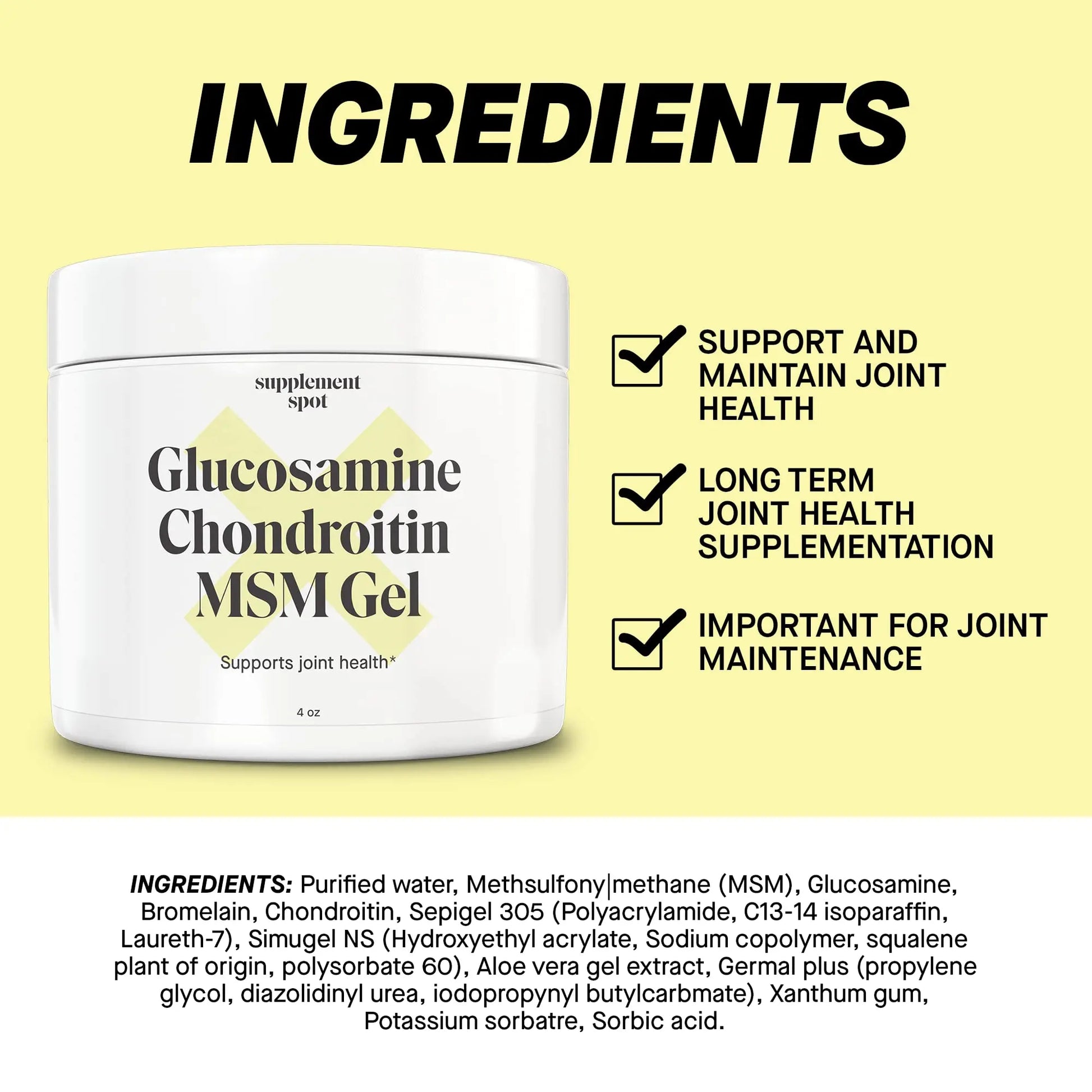 Supplement Spot Capsaicin Roll-On Cream 0.075% - Glucosamine Chondroitin MSM Gel with Bromelain – Joint & Muscle Care Bundle Supplement Spot uk supplements