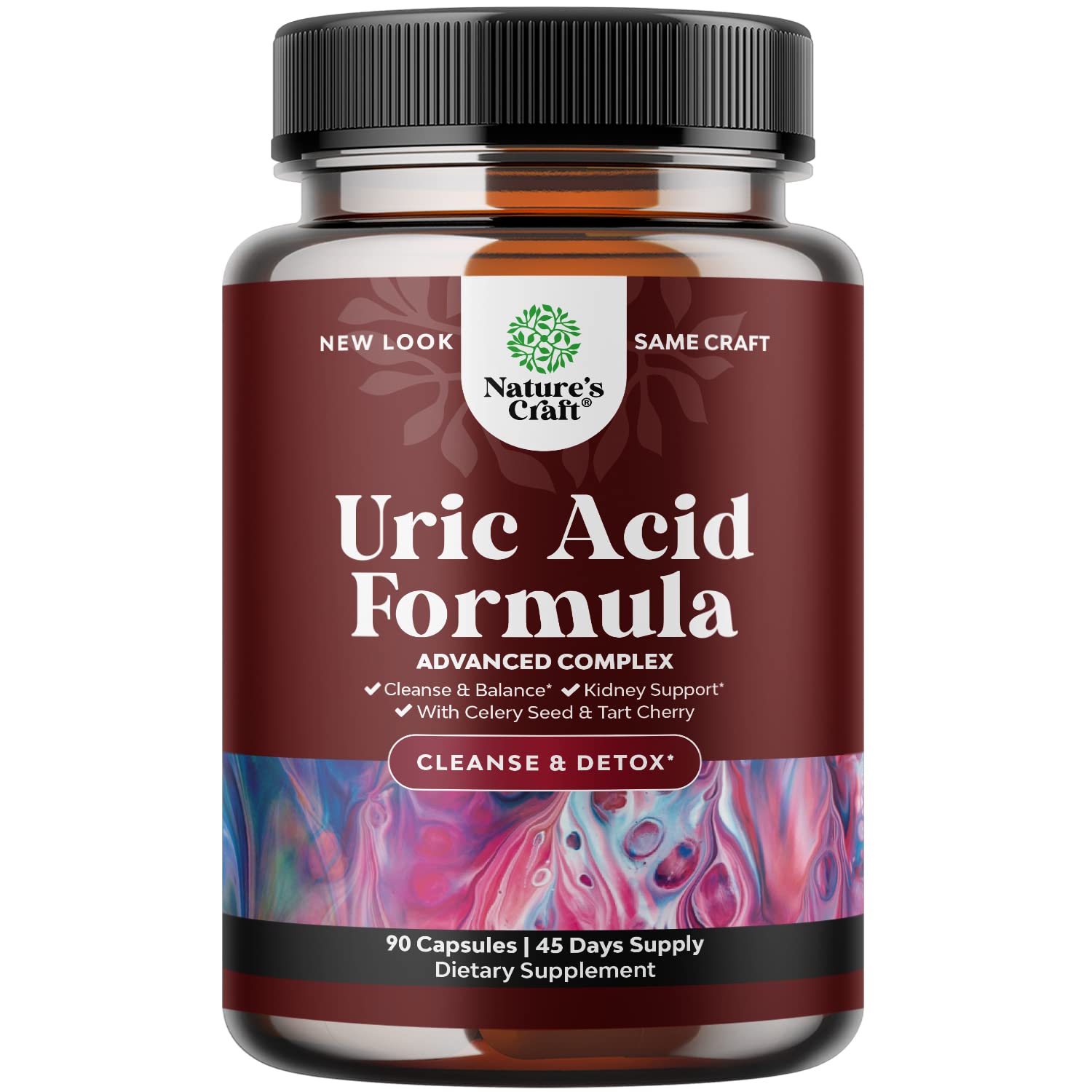 Tart Cherry Capsules for Joint Support and Kidney Cleanse - Daily Uric Acid Detox and Cleanse Natures Craft uk supplements