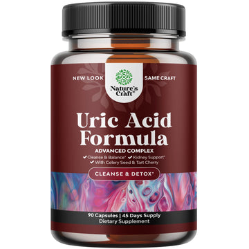 Tart Cherry Capsules for Joint Support and Kidney Cleanse - Daily Uric Acid Detox and Cleanse Natures Craft uk supplements