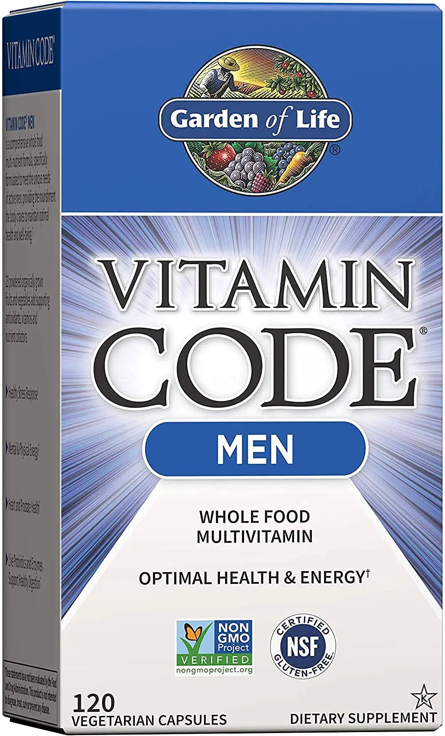 Garden of Life Men's Whole Food Multivitamin 120 Count and Kids Organic Fruit Gummy Vitamins 120 Count Garden of Life uk supplements