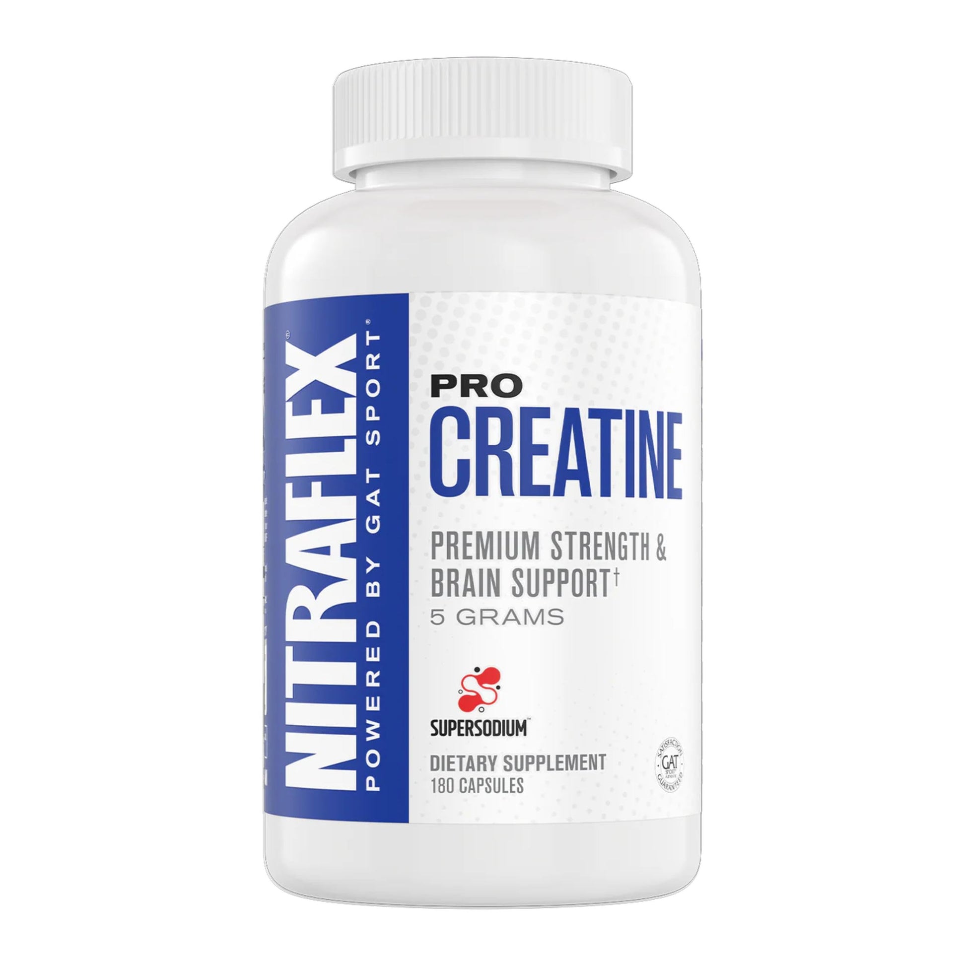GAT SPORT Pro Creatine Capsules, Strengh, Wellness, Brain Health, Enhanced Absorption, 5 Grams, 150 Veggie Capsules GAT SPORT uk supplements