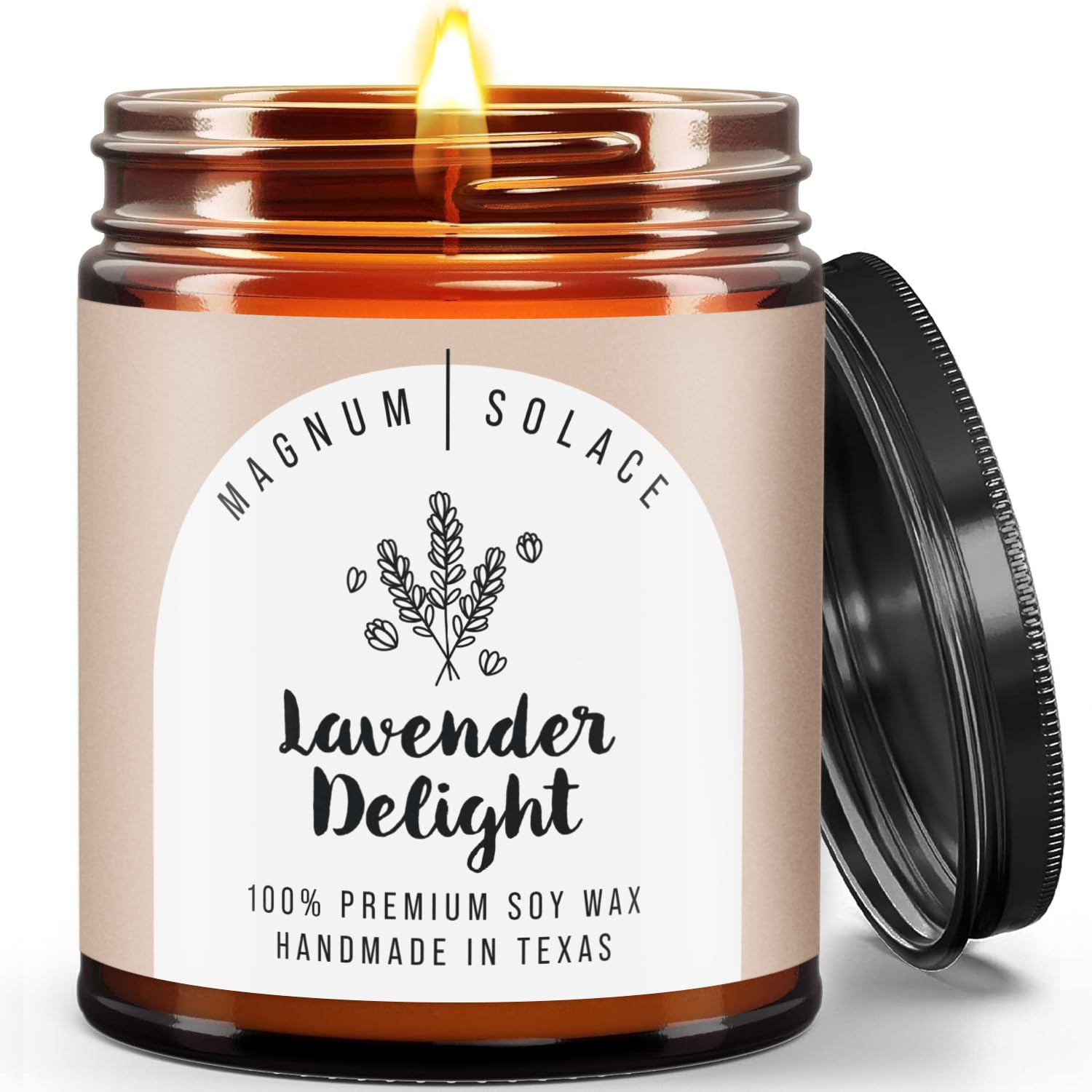 Christmas Candles Scented - Holiday Candles - Winter, Fall - Premium Soy Wax Candle - Lavender Magnum Solace uk supplements