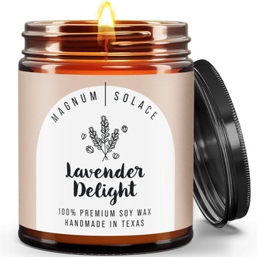 Christmas Candles Scented - Holiday Candles - Winter, Fall - Premium Soy Wax Candle - Lavender Magnum Solace uk supplements