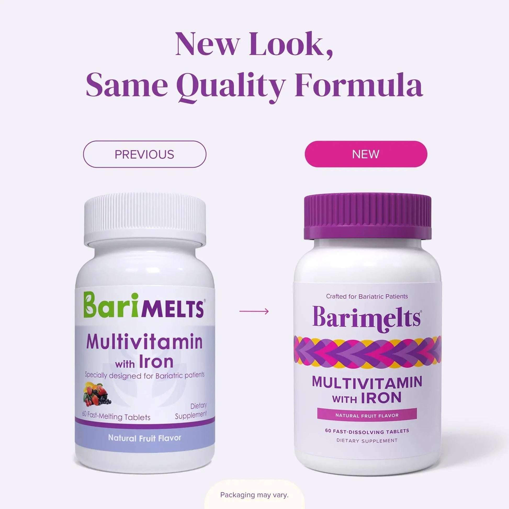 BariMelts Bariatric Multivitamin with Iron, 60 Fast-Dissolving Tablets (1-Month Supply), Sugar-Free Bariatric Vitamins for Women, Natural Fruit Flavor BariMelts uk supplements