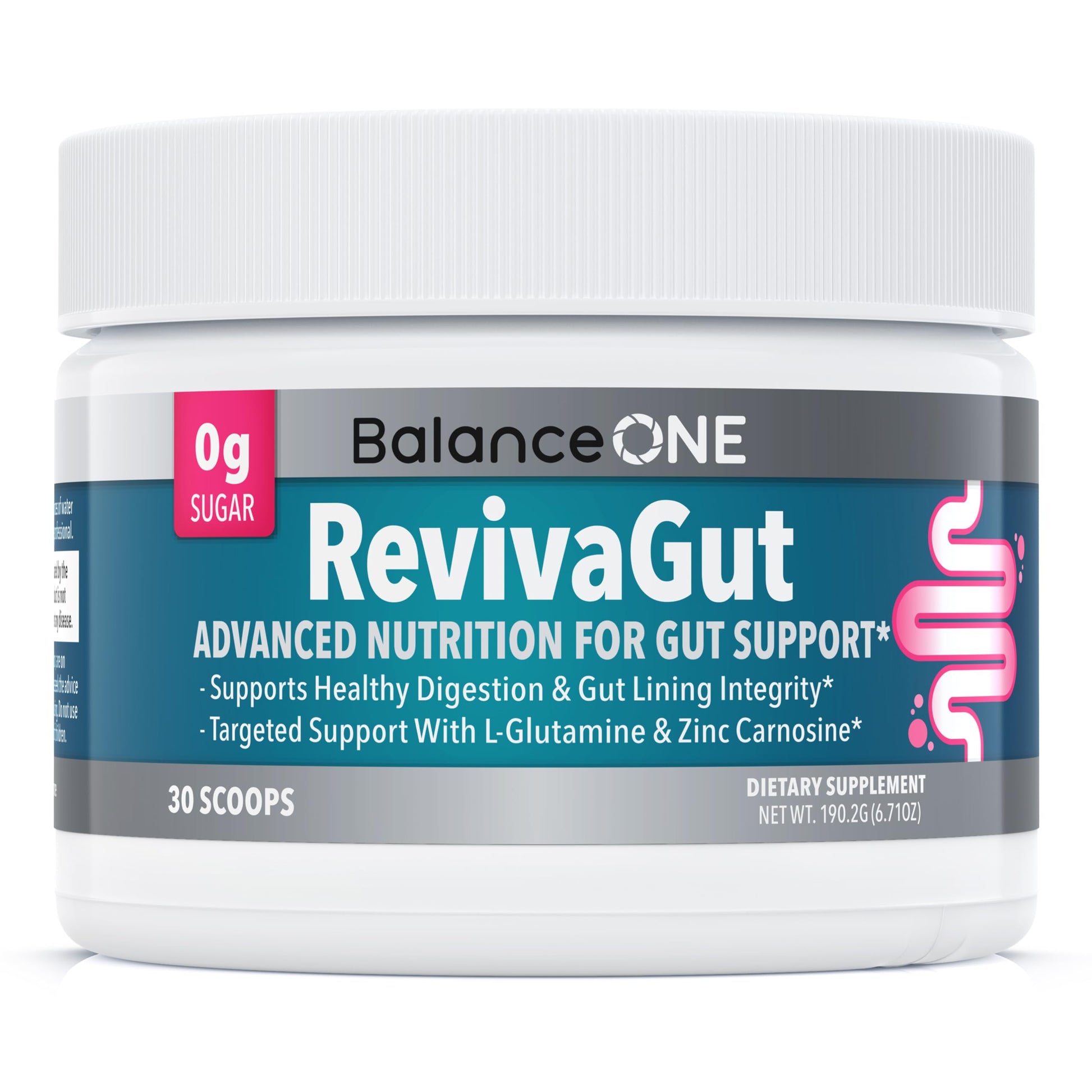 Balance ONE 2-Month Complete Digestive Support Bundle – Intestinal Barrier & Microbiome Kit – Includes 2X RevivaGut Powder & 1x Daily Probiotic (3 Pieces) Balance ONE uk supplements