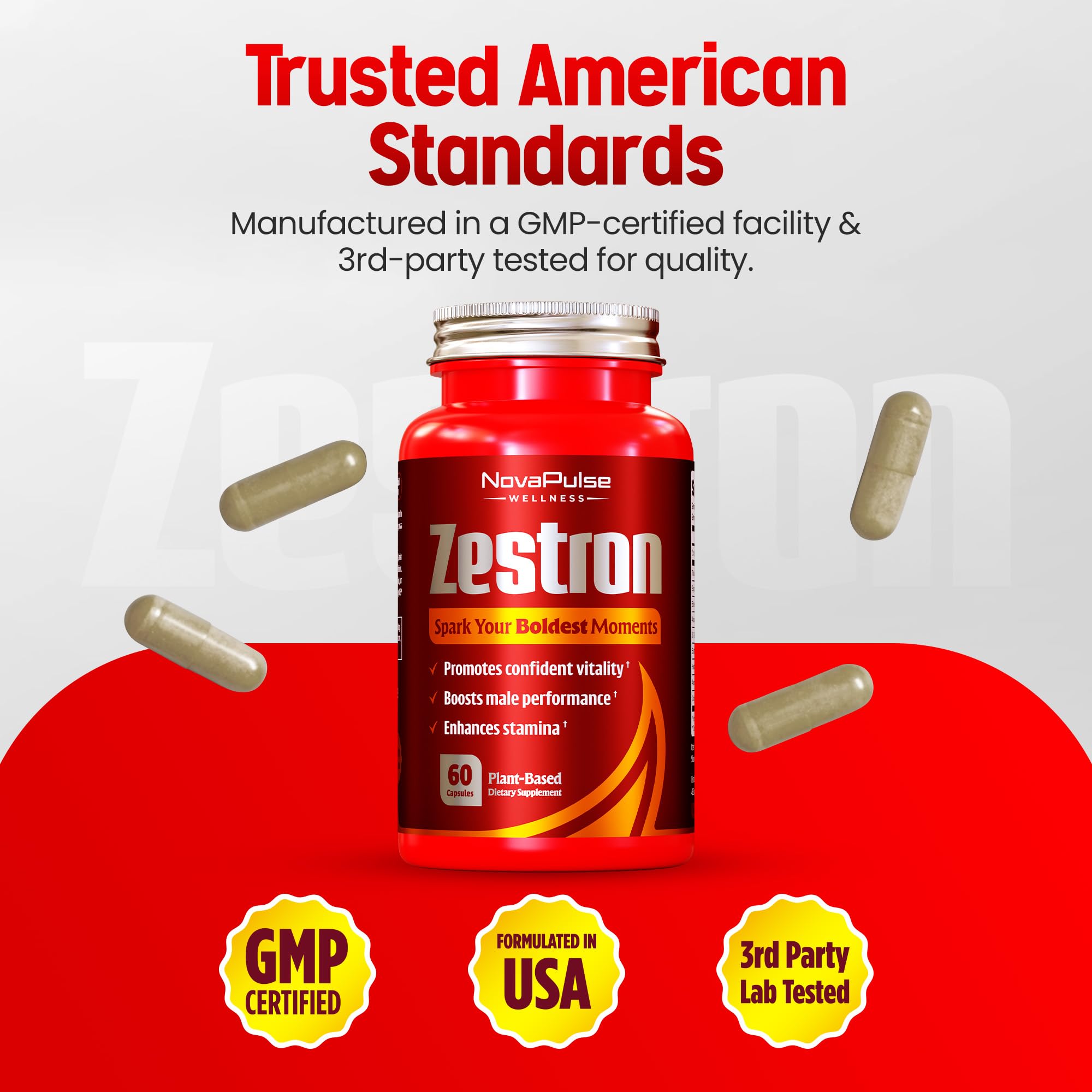 Male Enhancing Supplement Fast Acting Enlargement Pills for Men - Enhanced Size, Drive, Blood Flow, Libido, Testosterone Booster, Strength, Endurance - Boost Performance & Confidence - 60 Capsules NovaPulse Wellness uk supplements
