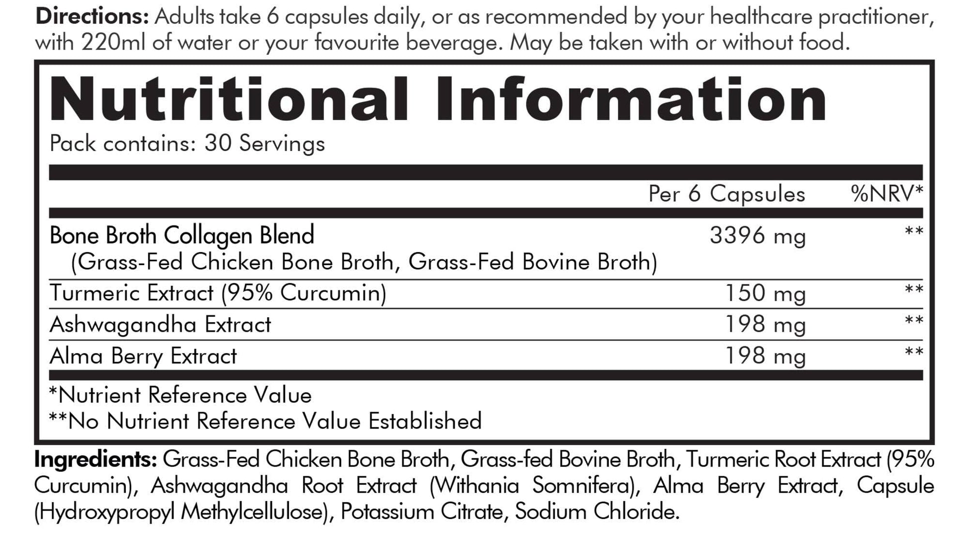 Codeage Bone Broth Collagen Capsules Grass Fed - Pasture Raised Chicken Bone Broth Collagen Codeage uk supplements