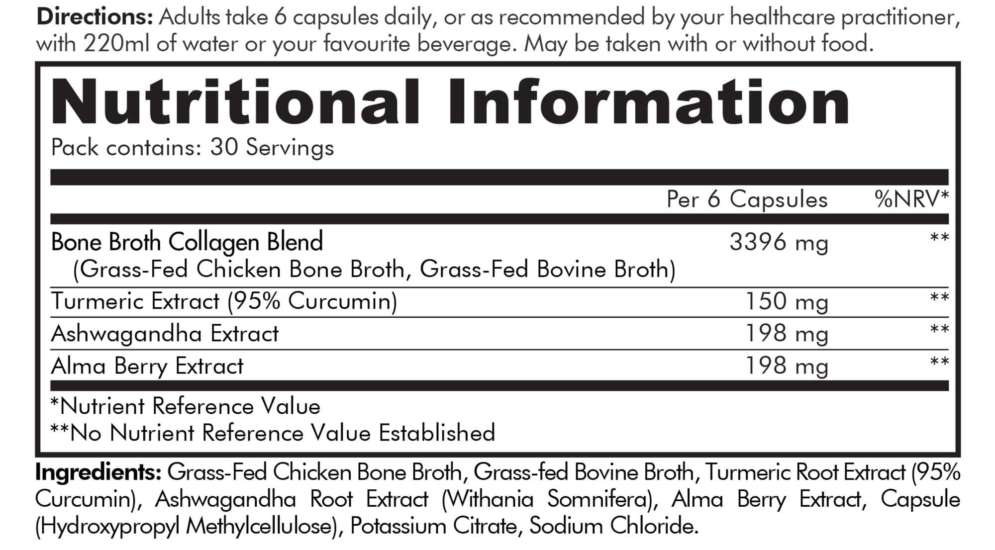Codeage Bone Broth Collagen Capsules Grass Fed - Pasture Raised Chicken Bone Broth Collagen Codeage uk supplements