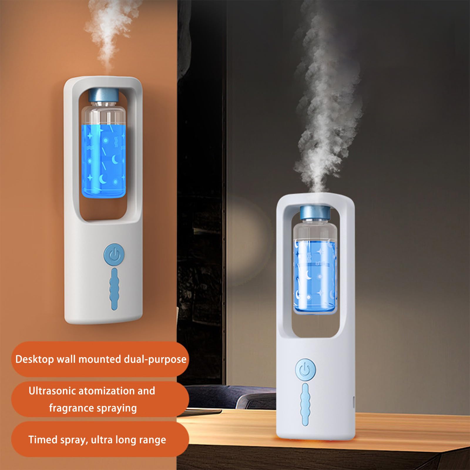 50ml Odor Removal Rotating Smog Essential Oil Diffuser, 3 Stage Timing Adjustment Incense USUPDD uk supplements