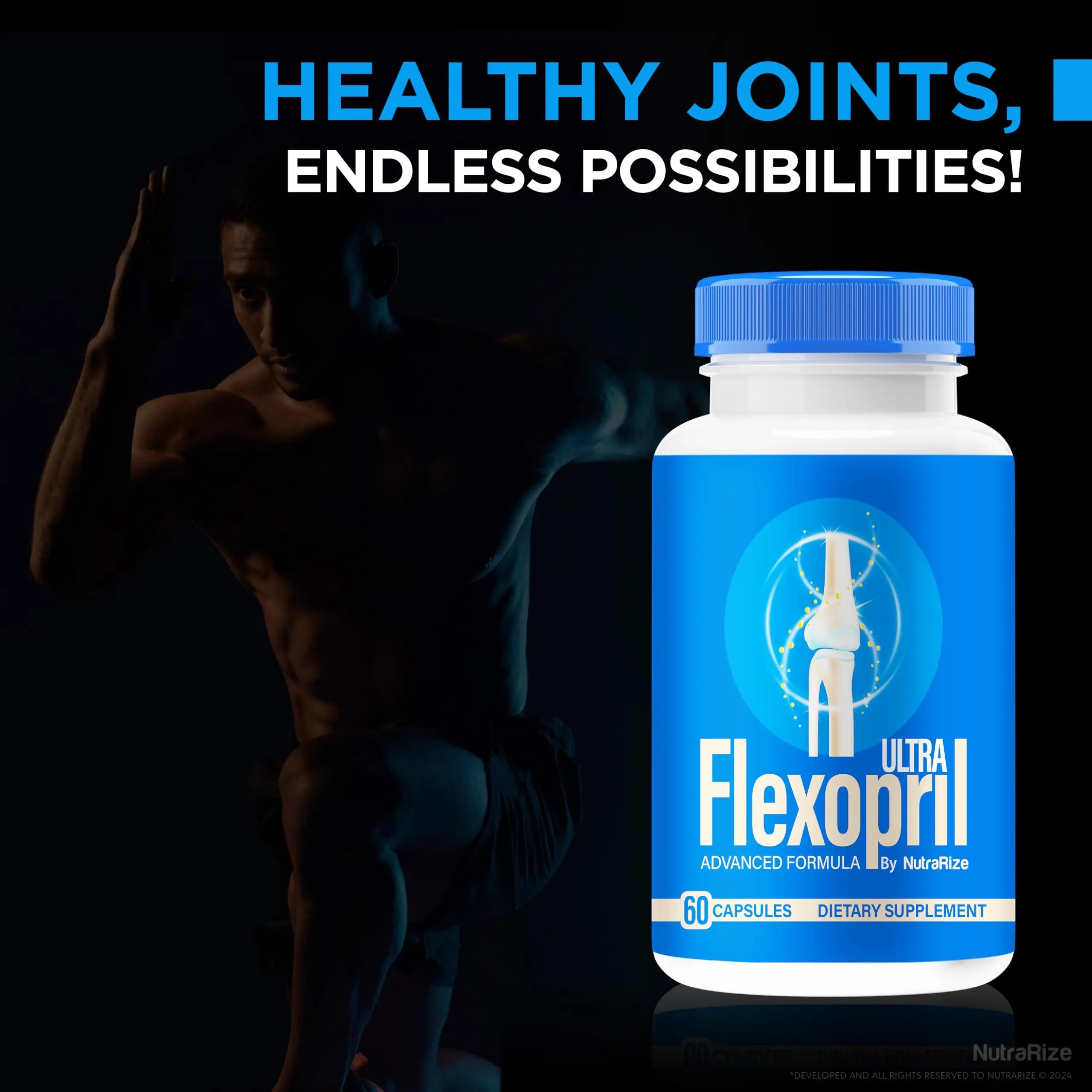 NutraRize (2 Pack) Flexopril Ultra Capsules, Official Flexopril for Joint Support, All-Natural Formula to Fortify Bones and Bolster Flexibility, Premium FlexoprilUltra Pills Review (120 Capsules) NutraRize uk supplements