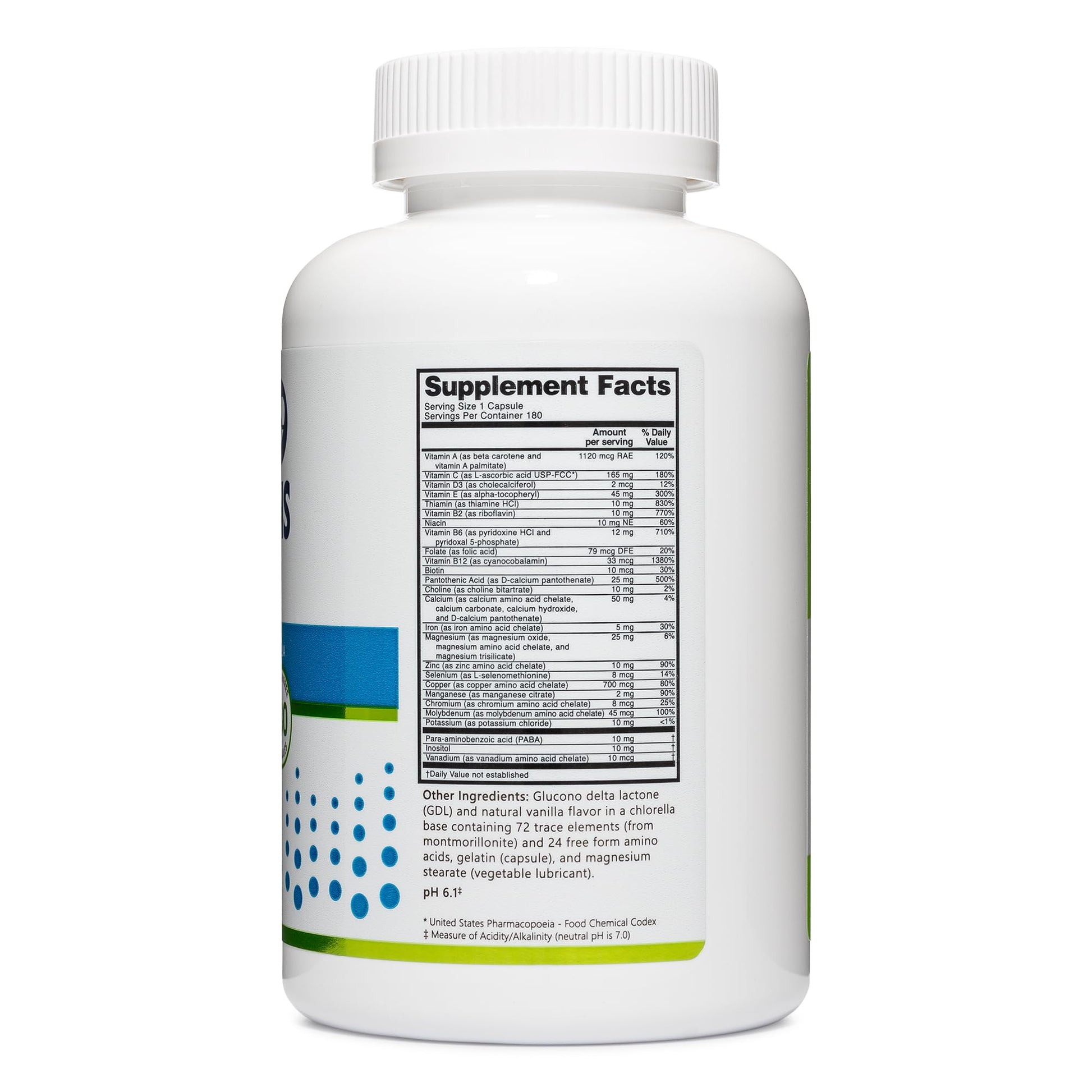 NutriBiotic – Multi Vitamins & Minerals, 180 Ct Capsules (Formerly Hypoallergenic Multiple) | 72 Pure Trace Elements in a Base of Chlorella | Pharmaceutical-Grade & Highly Absorbable | Gluten Free NutriBiotic uk supplements