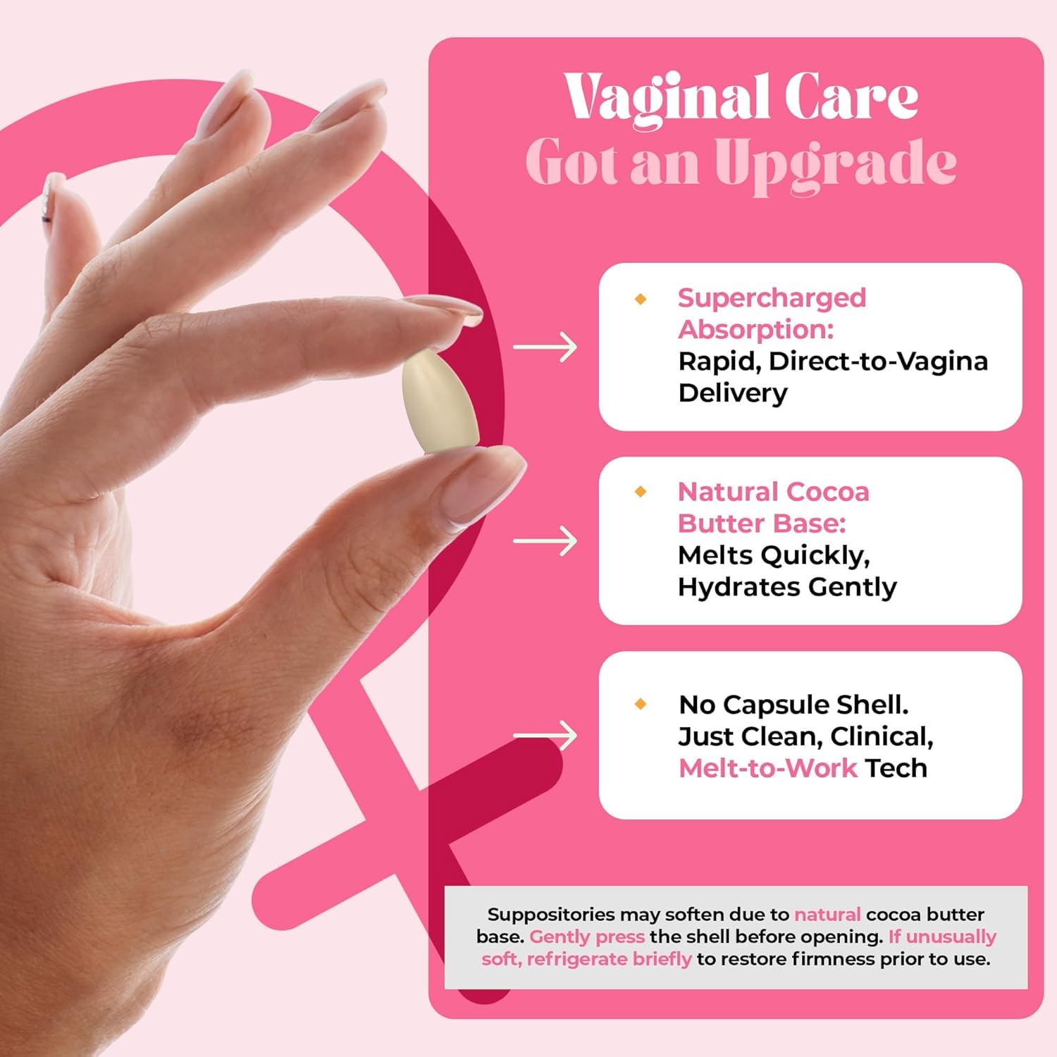 PURE WOMAN - pH-ighter Vaginal Boric Acid Suppositories for Women - Hyaluronic Acid - 4 in 1 Vaginal Suppositories for Discomfort, Dryness, Odor & pH Balance- Full Vaginal Health Care - 5pk PURE WOMAN uk supplements