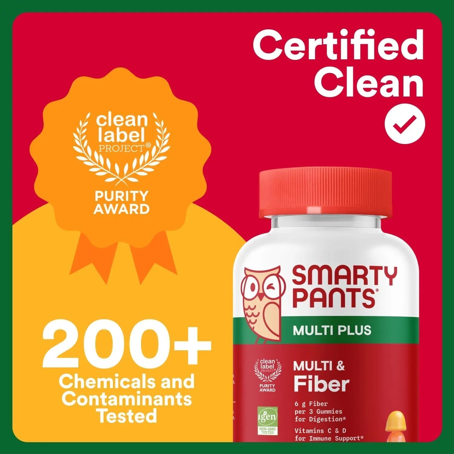SmartyPants Fiber Supplement & Multivitamin for Men & Women - Improved Formula: Prebiotic Fiber Gummies with Omega 3 (DHA/EPA), Vitamin D3, C, Vitamin B12, B6, A, K & Zinc, 90 Count (30 Day Supply) SmartyPants uk supplements