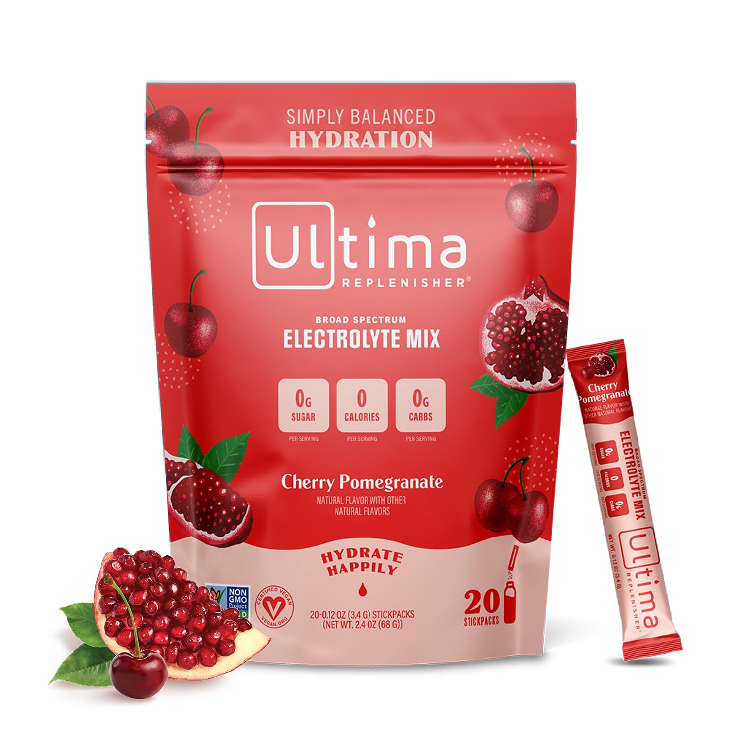 Ultima Replenisher Daily Electrolyte Drink Mix – Cherry Pomegranate, 20 Stickpacks Ultima Replenisher uk supplements