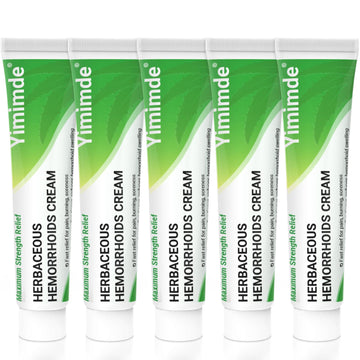Hemorrhoid Treatment Ointment - Tubesmaximum Strength - Fast Relief from Pain, Itching, Burning, Swelling & Fissures | Natural Aloe & Vitamin E | Travel-Friendly10g x 5 Pieces Tubes - (1.76 Oz) yimimde uk supplements