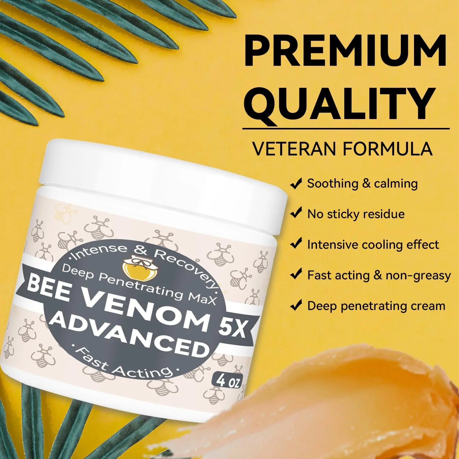 AEROMAXX Organic Bee Venom Muscle Joint Cream, 10x Maximum Caring Ointment, Soothe Shoulder, Back, Neck, Hands, Knuckles, Elbows, Feet, Leg, Knees, Ankle, Meniscus, for Adults, Elderly AEROMAXX uk supplements