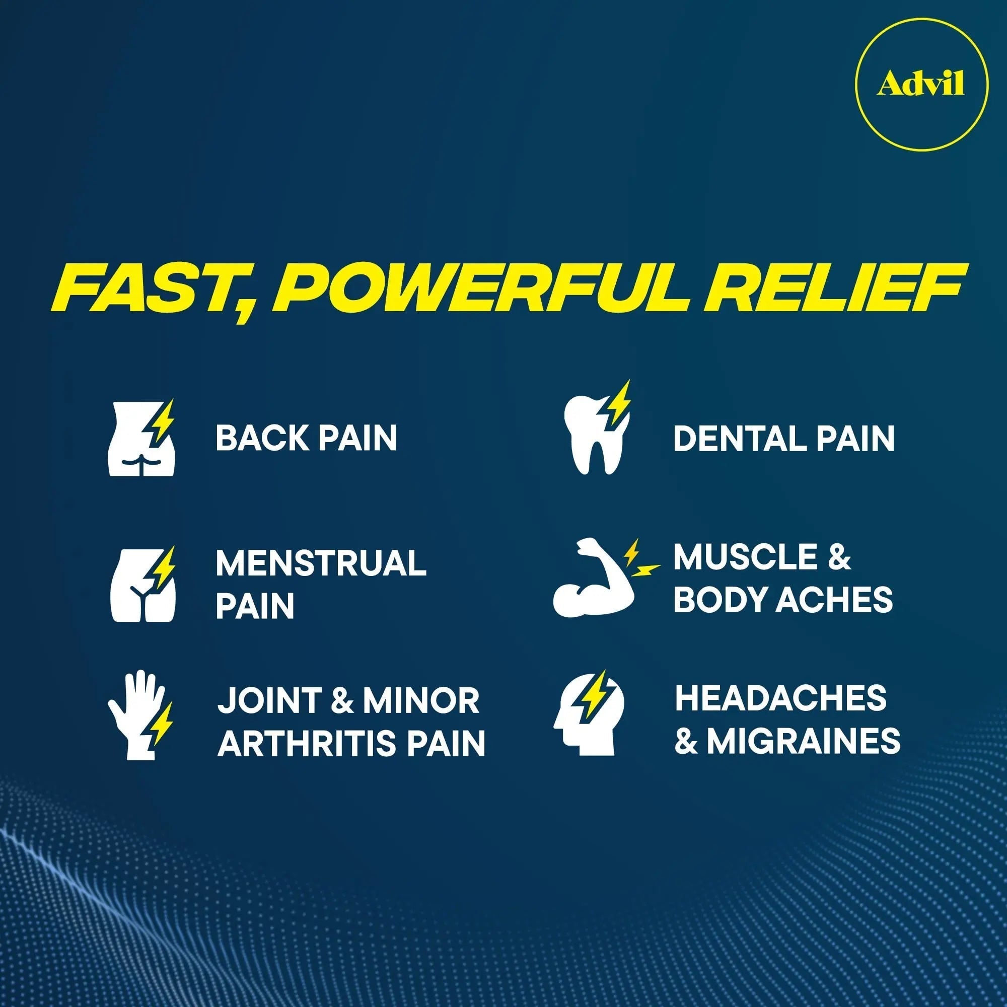 Advil Dual Action Back Pain Caplets Delivers 125mg Ibuprofen and 250mg Acetaminophen Per Dose for 8 Hours of Back Pain Relief - 144 Count Advil uk supplements