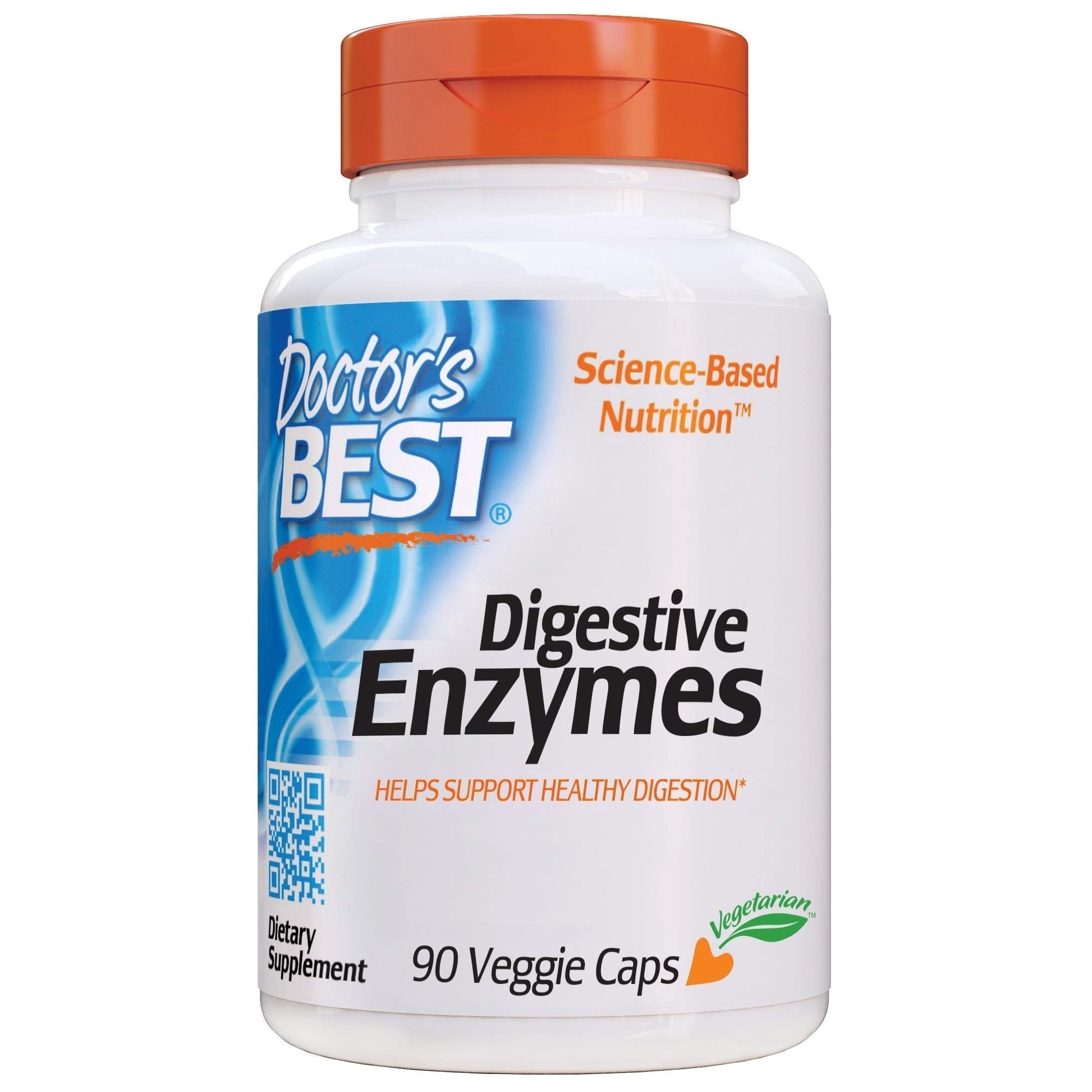 Doctor's Best Digestive Enzymes Non-GMO Vegetarian Gluten Free, 90 Cap Doctor's BEST uk supplements