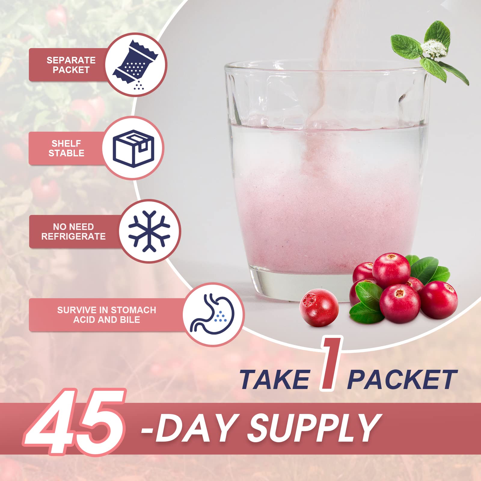 NATURE TARGET Probiotics-for-Women Prebiotics-and-Probiotics-Powder, 100-Billion-CFUs 45-Day-Supply, Women's-Probiotic with D-Mannose and Cranberry for Urinary Tract/Gut/Digestive Health NATURE TARGET uk supplements