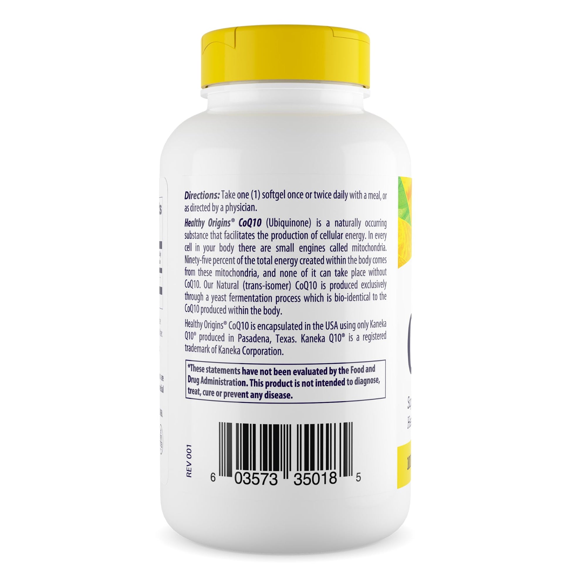 Healthy Origins Natural CoQ10 (Kaneka Q10), 100 mg - Heart Health & Energy Supplement Healthy Origins uk supplements
