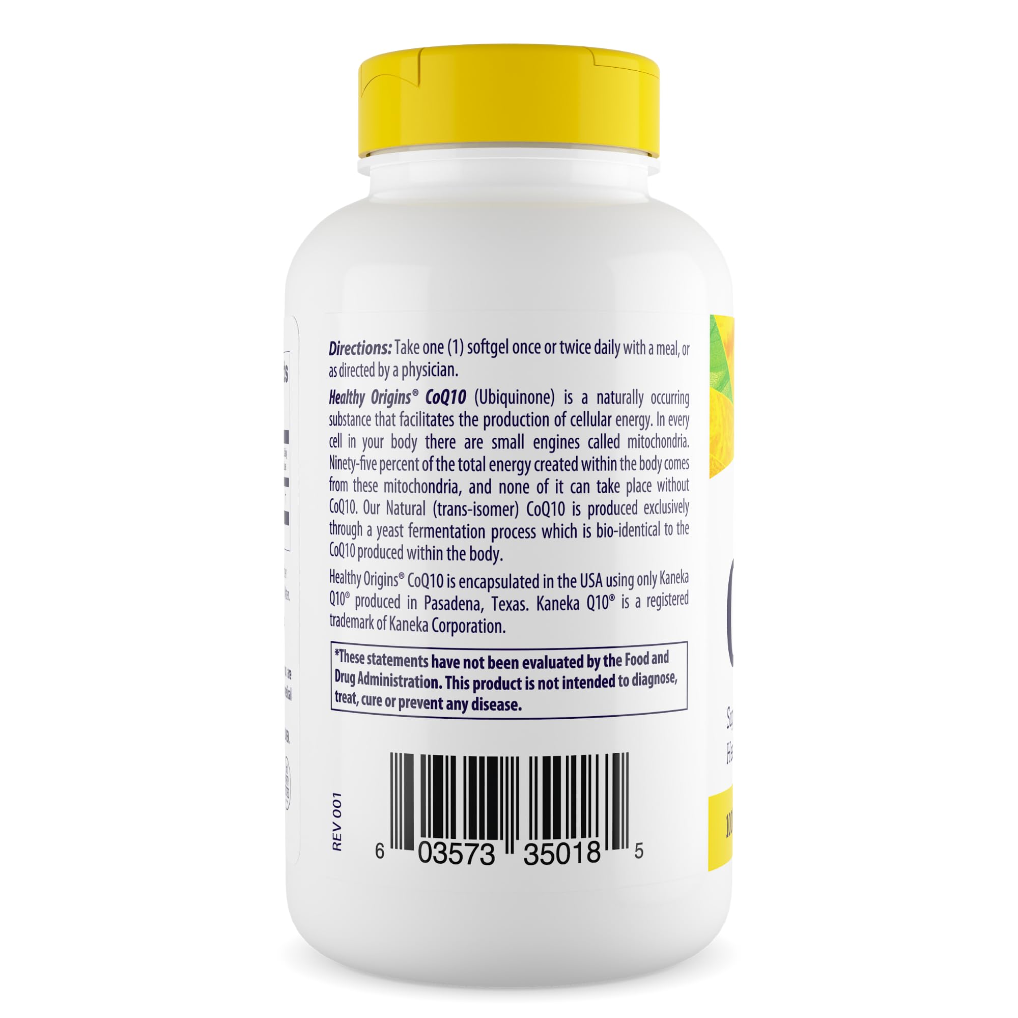 Healthy Origins Natural CoQ10 (Kaneka Q10), 100 mg - Heart Health & Energy Supplement Healthy Origins uk supplements