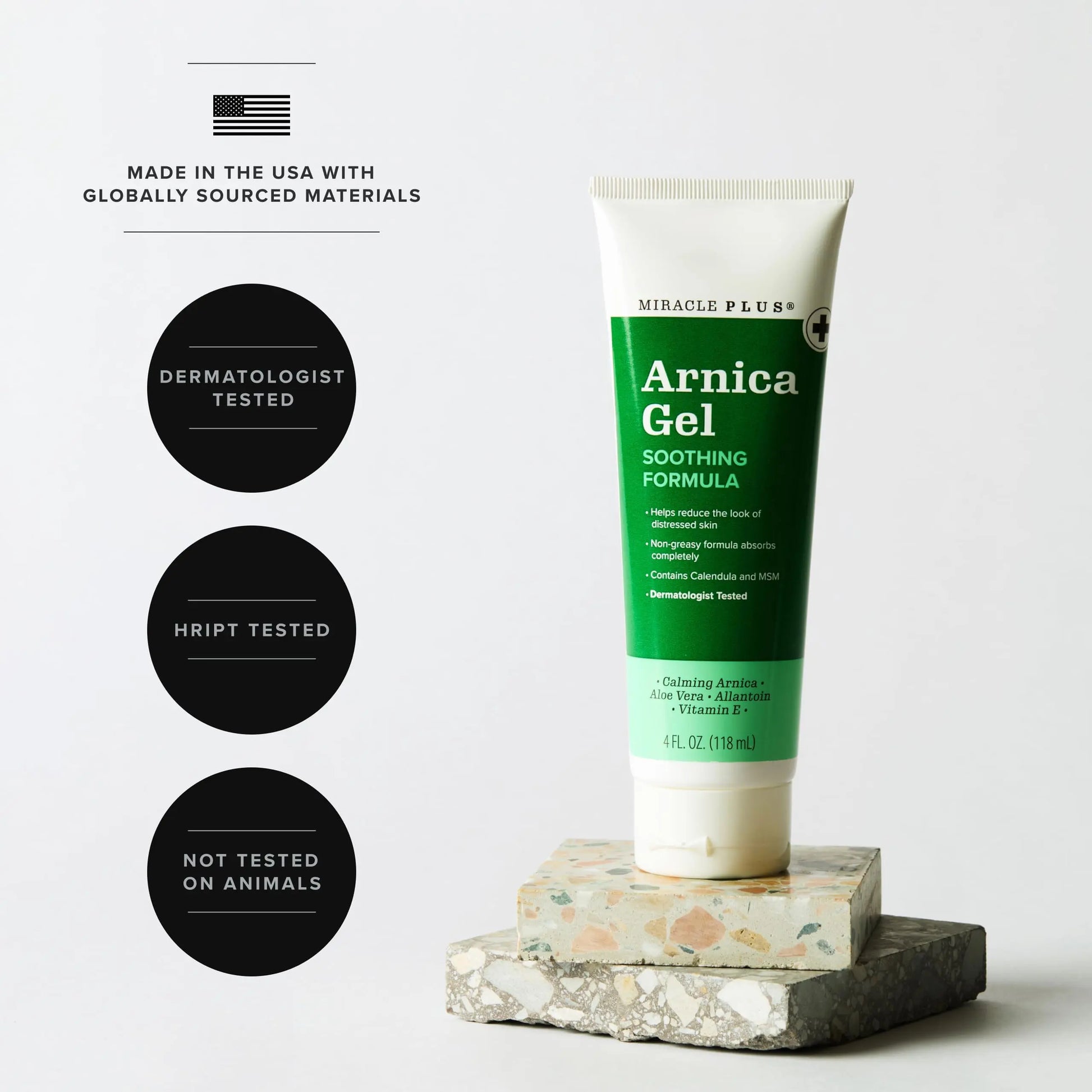 Miracle Plus Natural Arnica Bruise Gel For Body | Skin Care Arnica Montana Lotion Topical Gel | Extra Strength Vitamin K Cream Ointment, 4 Fl Oz Miracle Plus uk supplements