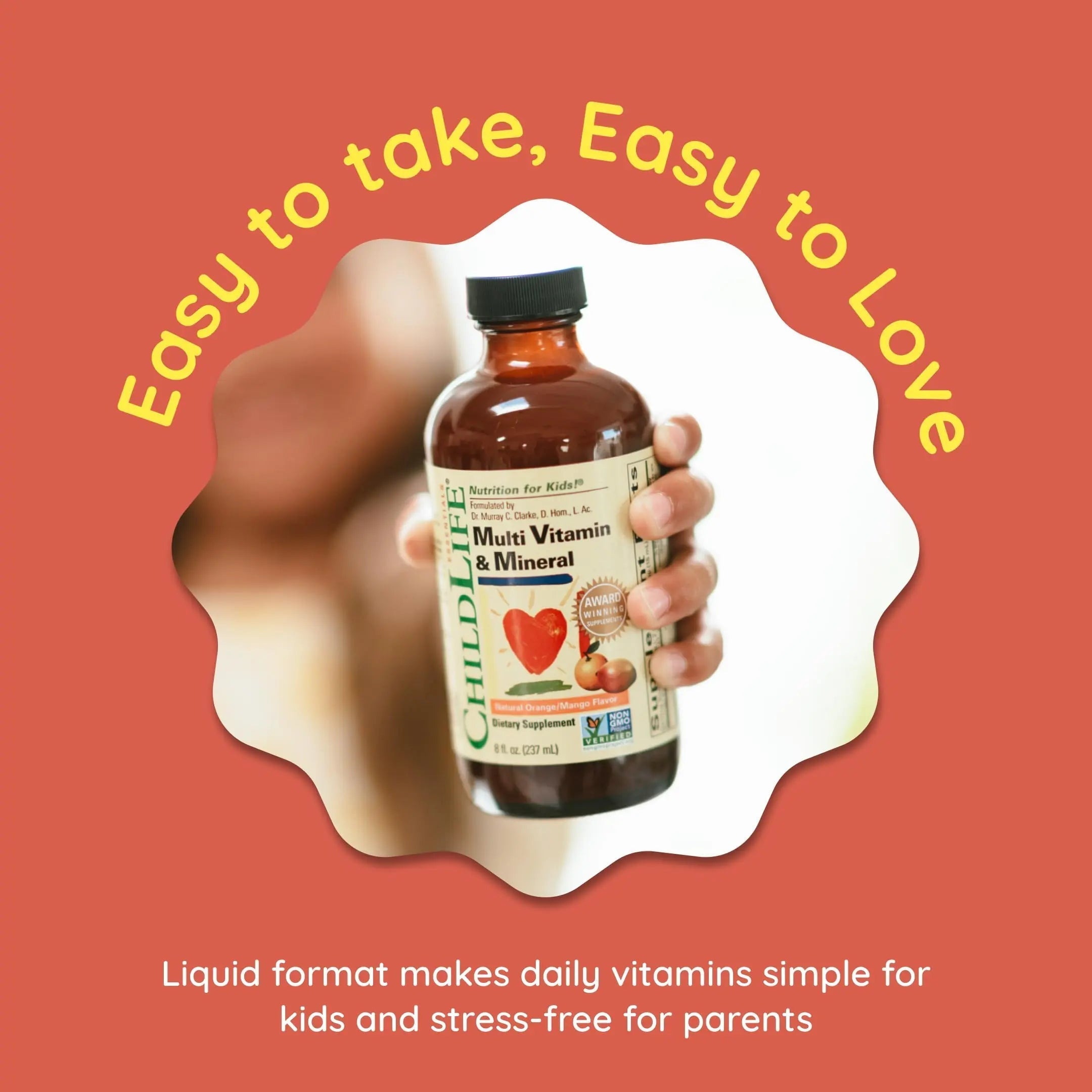 CHILDLIFE Essentials Kids Multivitamin & Mineral - Vitamins for Kids, Liquid Multivitamin for Toddler & Baby - Natural Orange & Mango, 8 Fl Oz (Pack of 2) CHILDLIFE ESSENTIALS uk supplements