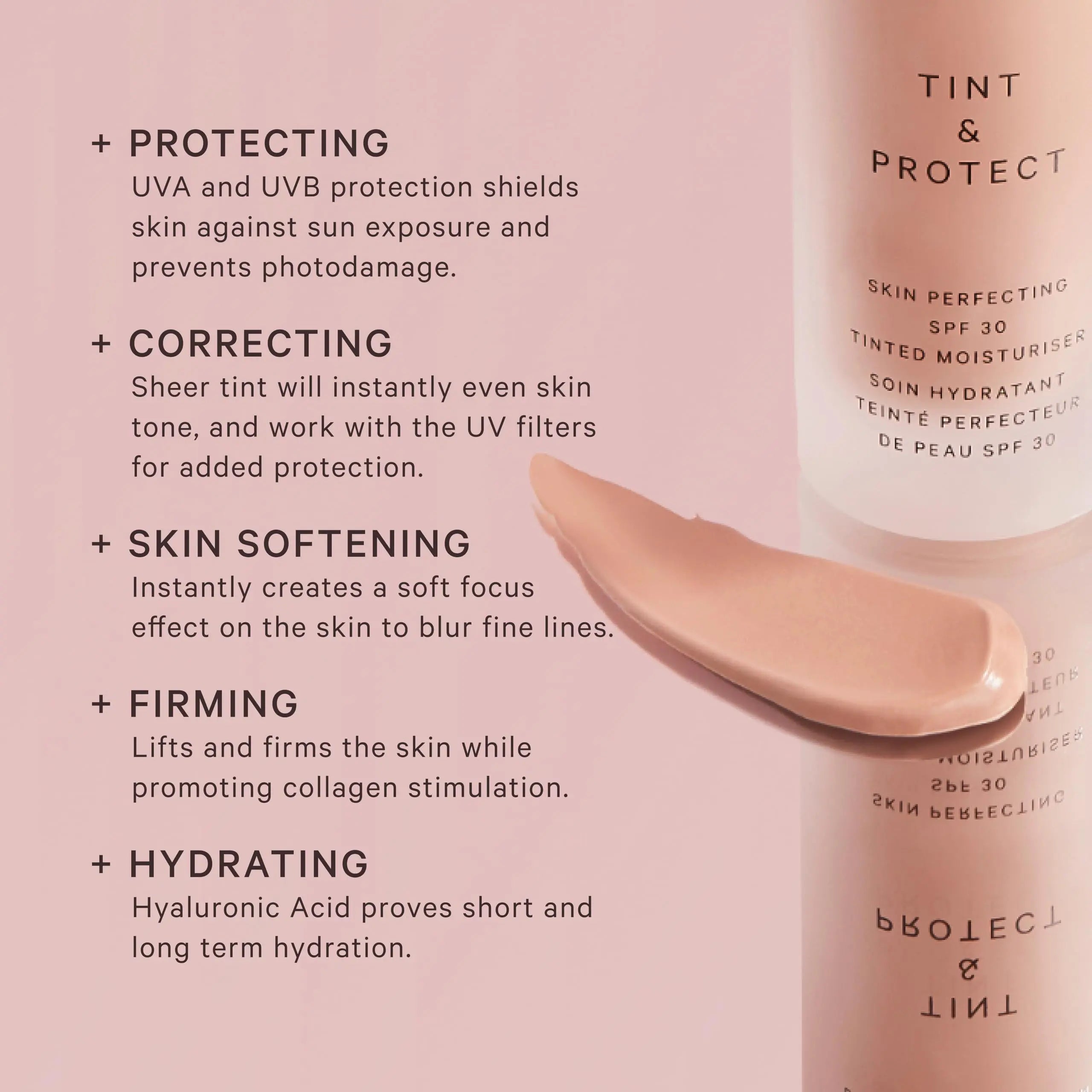 MZ SKIN Tint & Protect Skin Perfecting SPF 30 Tinted Moisturiser 1.01 fl oz | Broad Spectrum UVA/UVB | With Hyaluronic Acid, Kahai Nut Oil & Vitamin C MZ SKIN BY MARYAM ZAMANI MD uk supplements