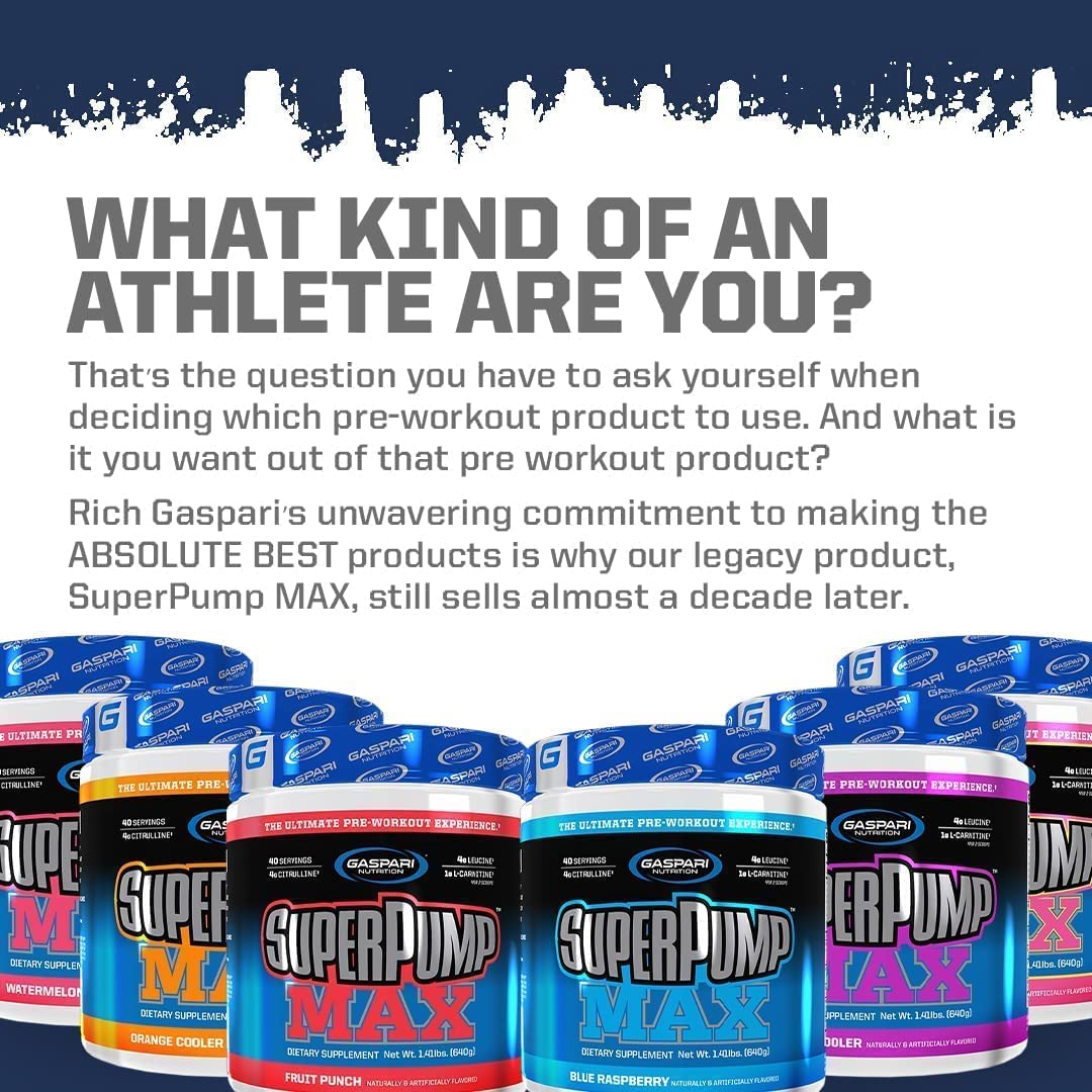 Gaspari Nutrition SuperPump Max Blue Raspberry Ice - 1.41 lbs Gaspari Nutrition uk supplements