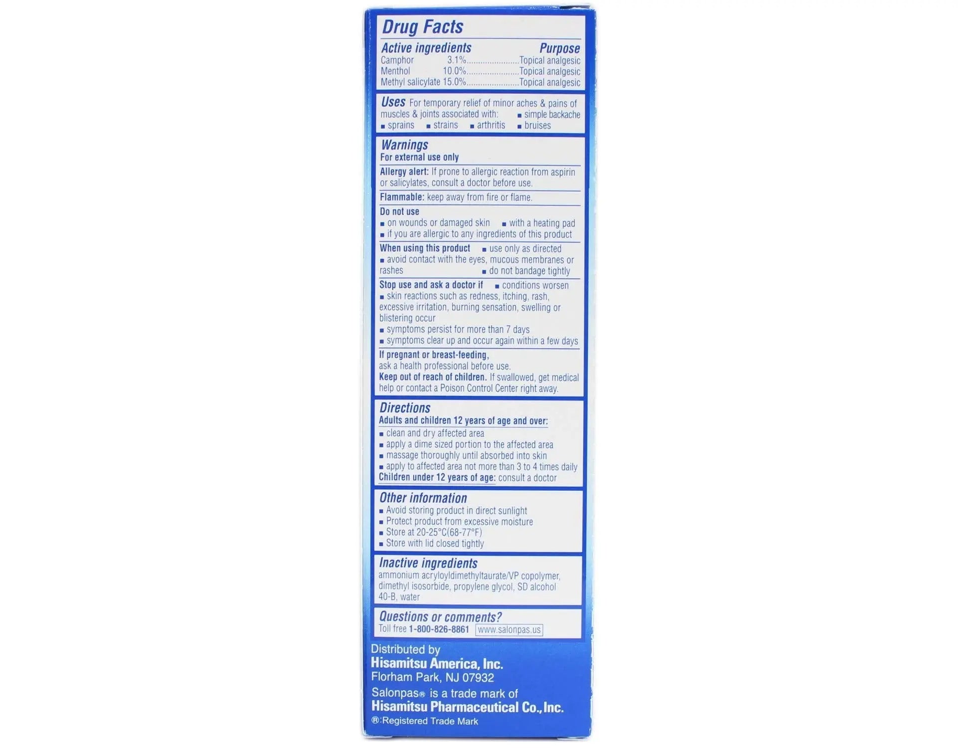 Salonpas Deep Pain Relieving Gel, 2.75 Oz (Pack of 2) Salonpas uk supplements