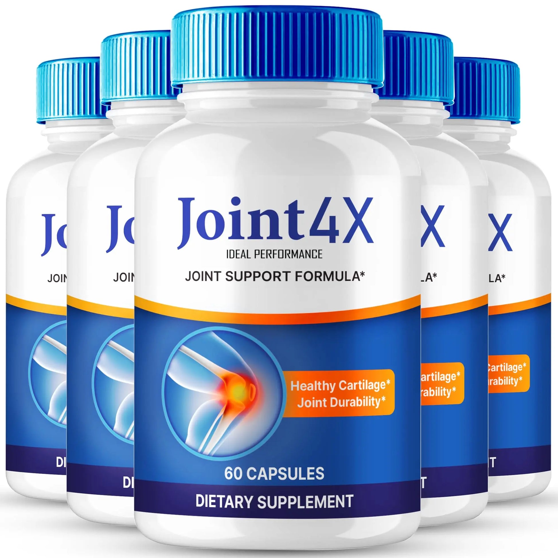 IDEAL PERFORMANCE Joint4X Joint Support Capsules, Official Joint-4X Supplement Pills, All-Natural Formula to Fortify Bones and Bolster Flexibility - Maximum Strength, Joint 4X Pills Reviews (5 Pack) IDEAL PERFORMANCE uk supplements