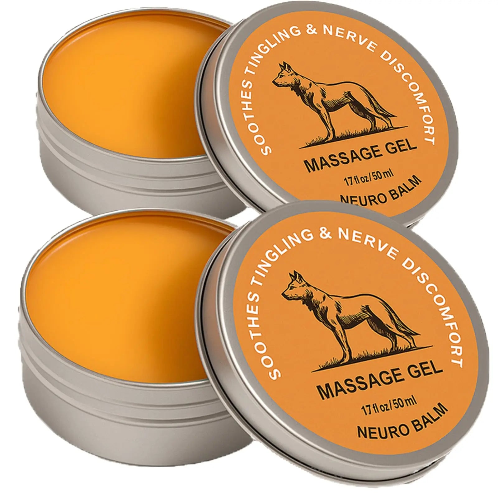 Nerve Relief Balm | Magnesium Neuro Balm for Neuropathy, Natural Joint Care Soothing Massage Cream, Arnica Oil, Camphor Blue, Chamomile Extract 50ml (2) DFTLUUE uk supplements