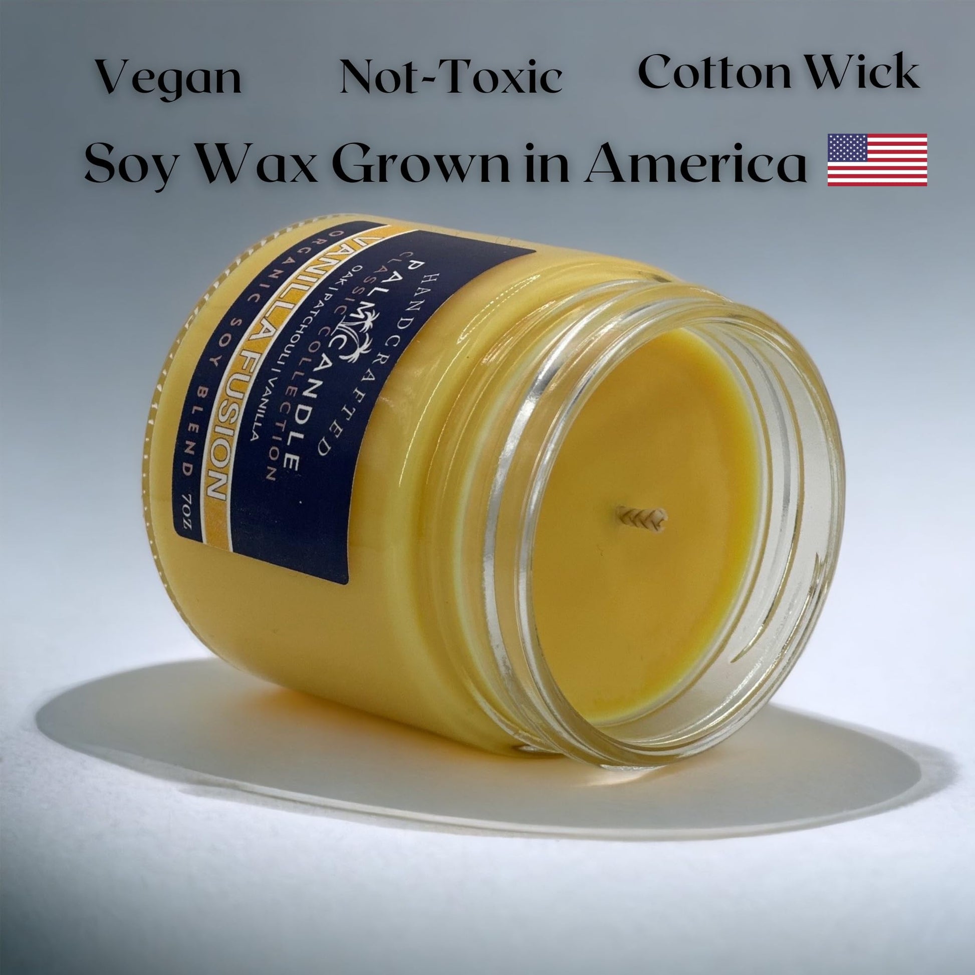 Vanilla & Wood Fusion Premium Soy Candle for Home Scented Candle 7 Ounces of Pure Aromatic Bliss Msupps.com uk supplements