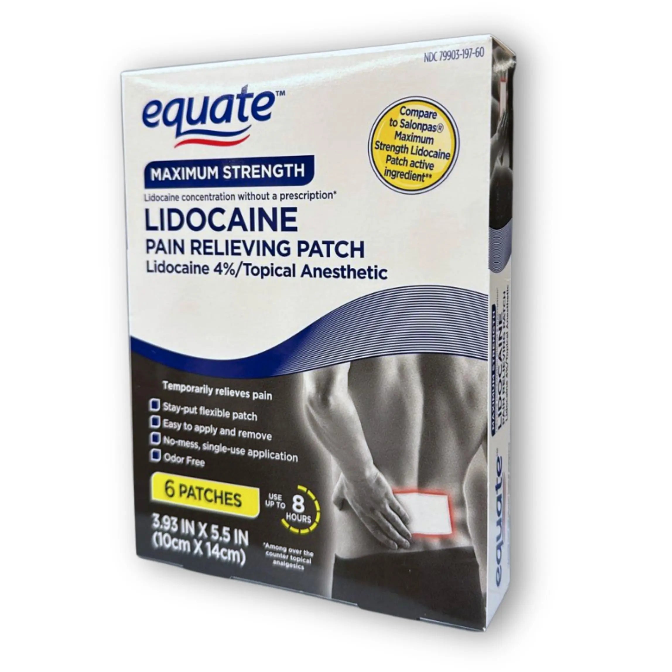 Topical anesthetic 4% Patch- 6 Count (Pack of 1), Boxed By Fusion Shop Store FUSION SHOP STORE Smart choices, meaningful life! uk supplements